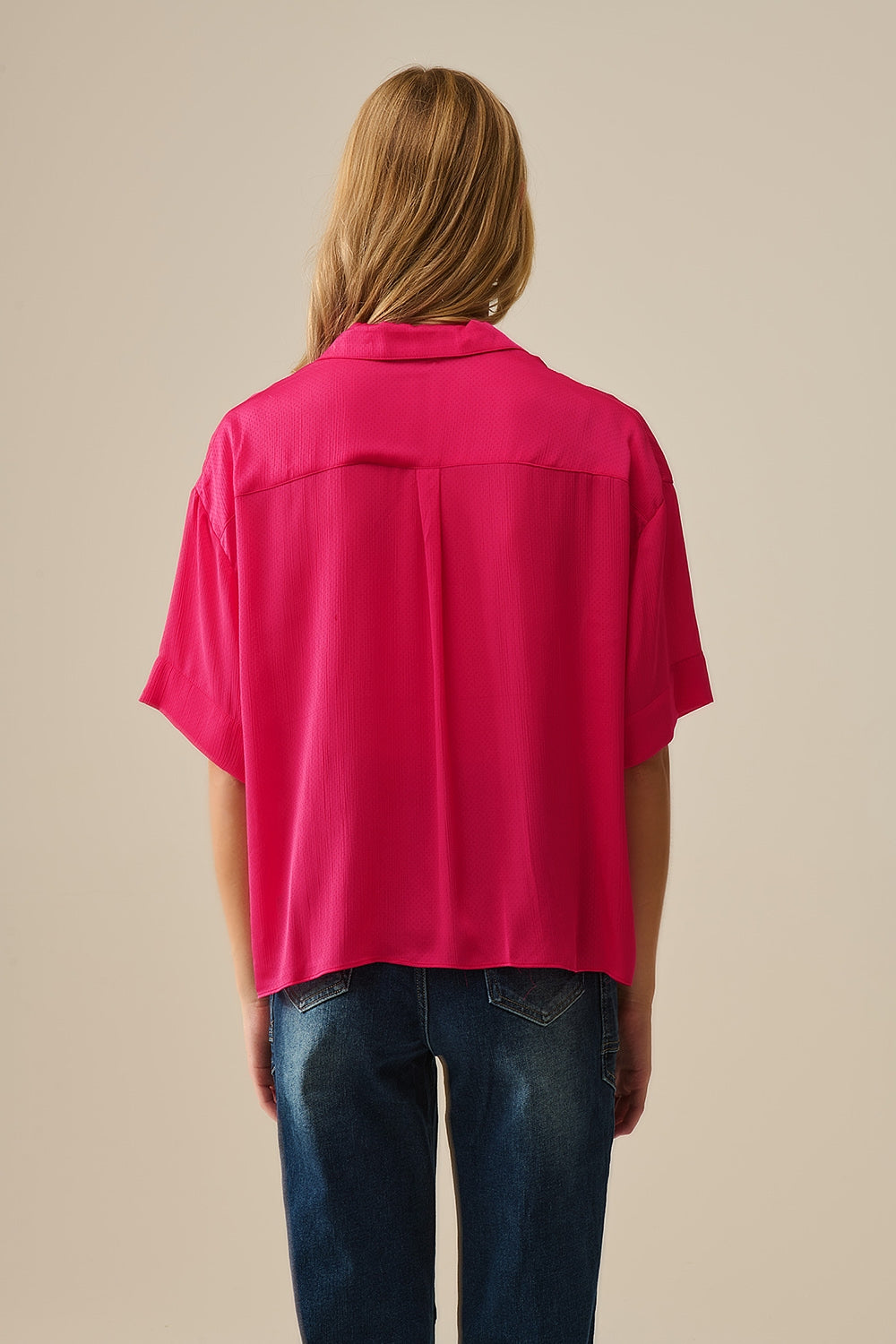 Camicia a portafoglio in fucsia