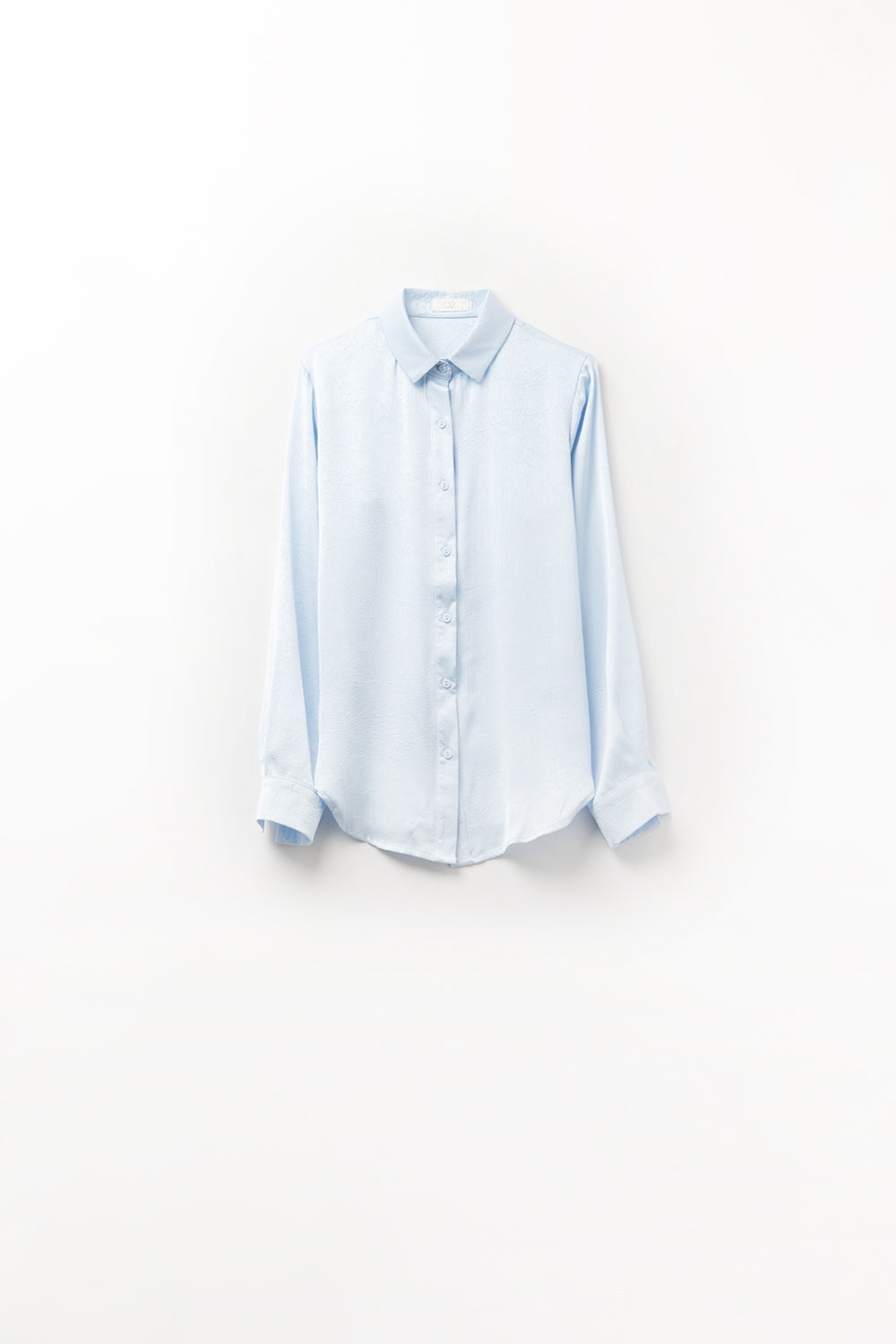 Camicia Azzurro Baby con Bottoni in raso