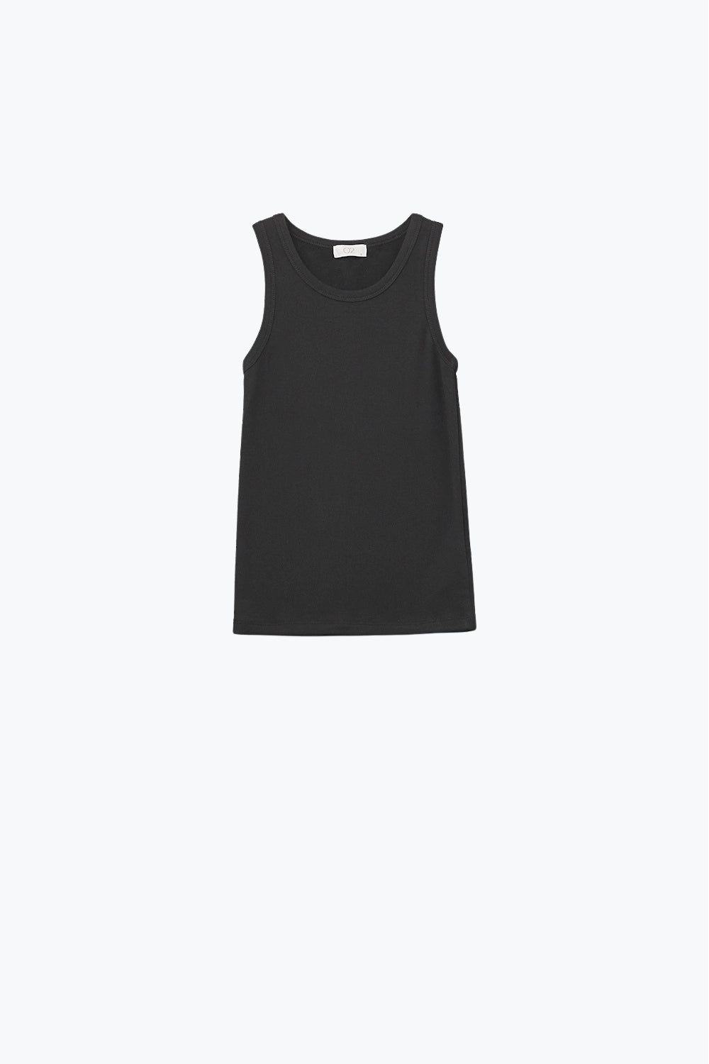 Q2 Canotta Basic in maglia super morbida di colore nero