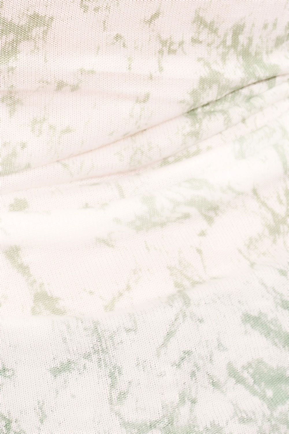 Canotta lavorata a maglia tie-dye verde