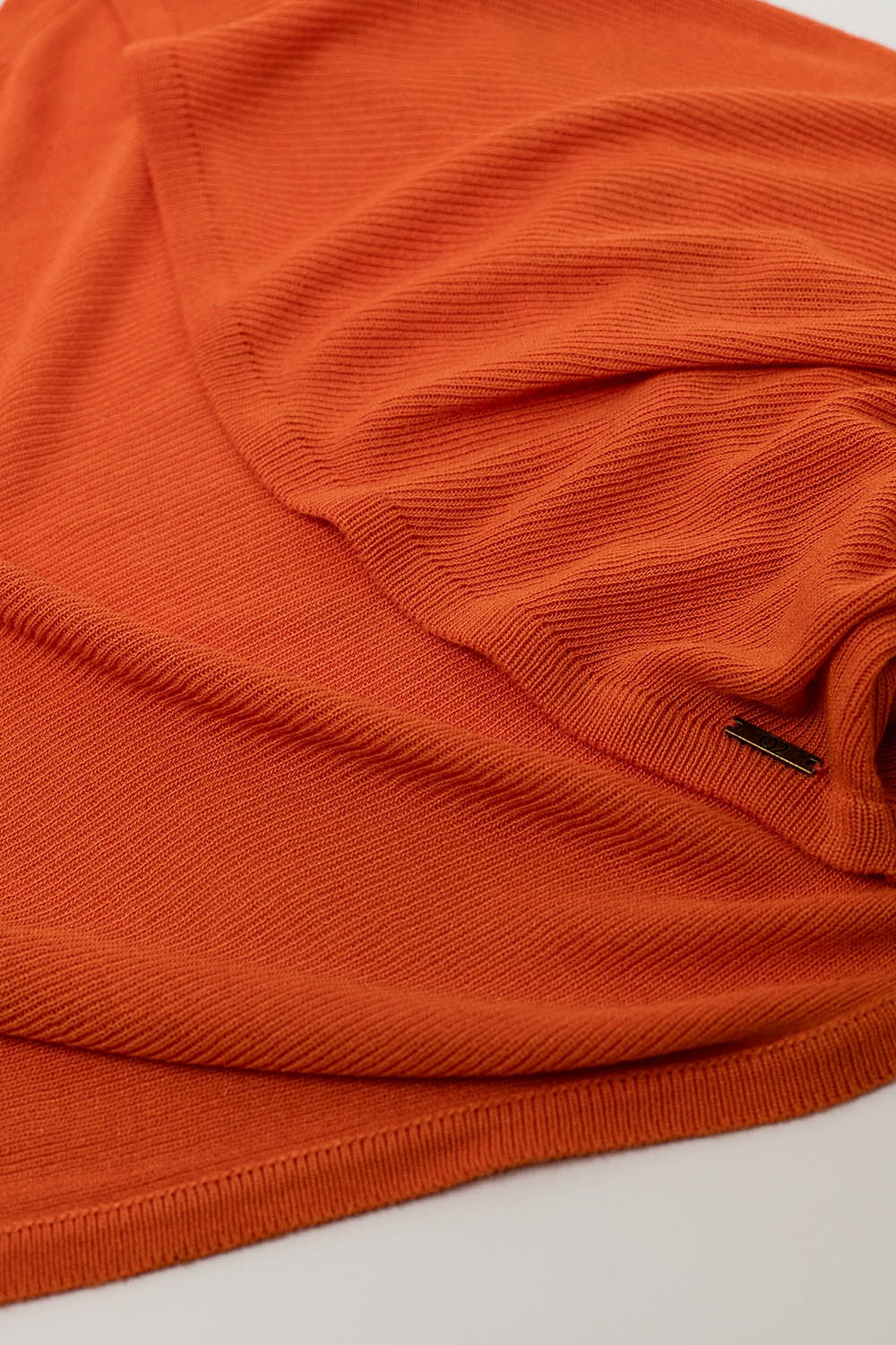 cardigan bolero arancione a maglia fine