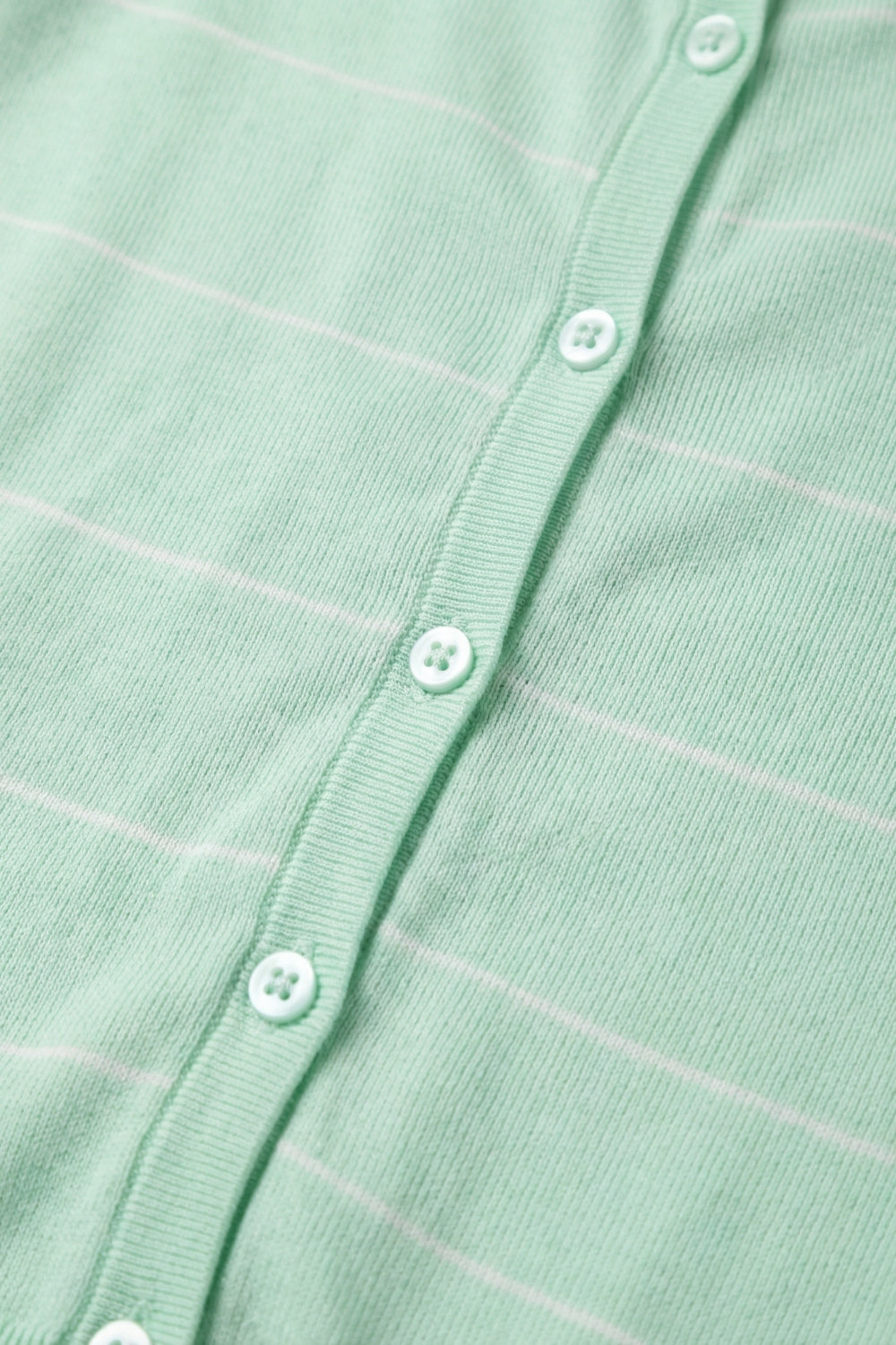 Cardigan button-up a maglia fine verde menta