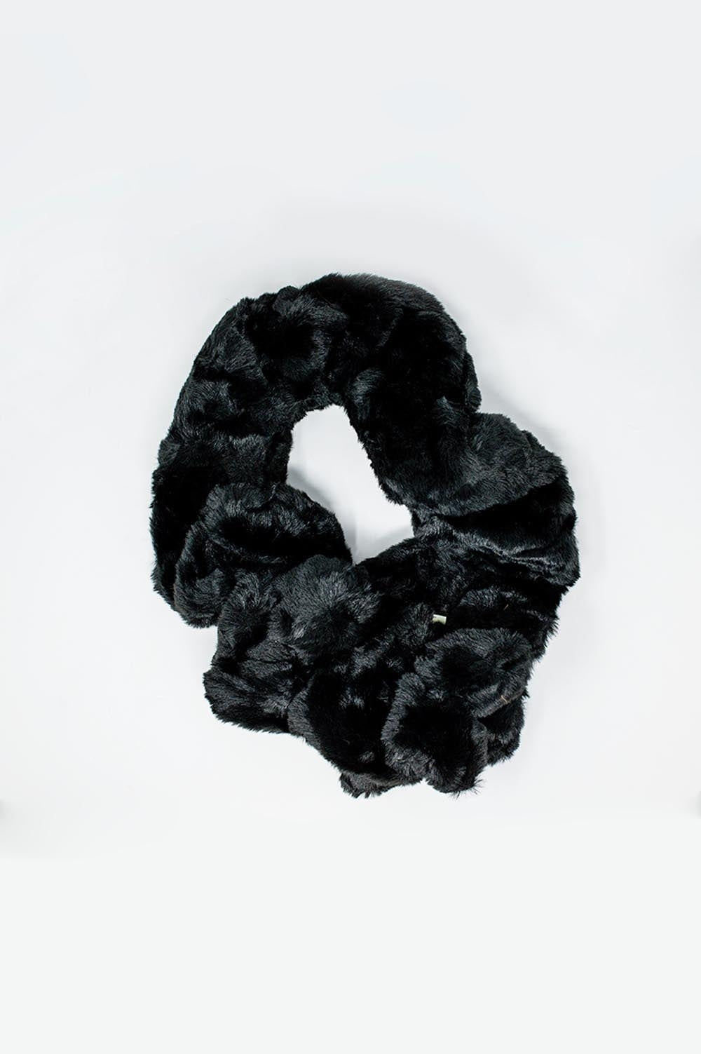 Collo pelliccia sintetica nero
