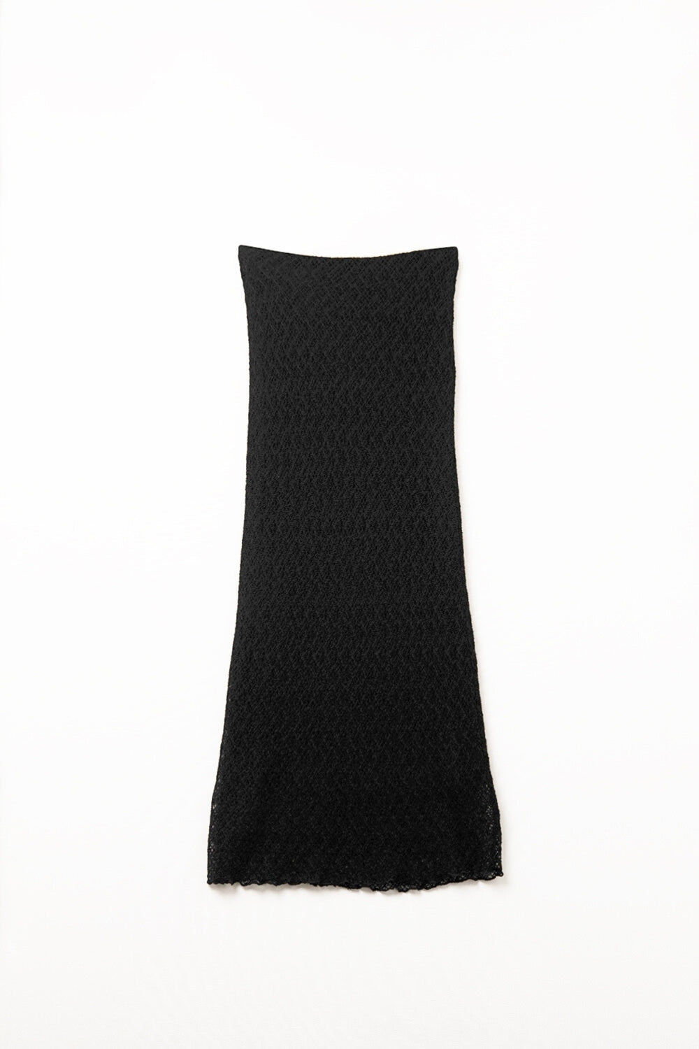 Q2 Gonna midi foderata in maglia in nero