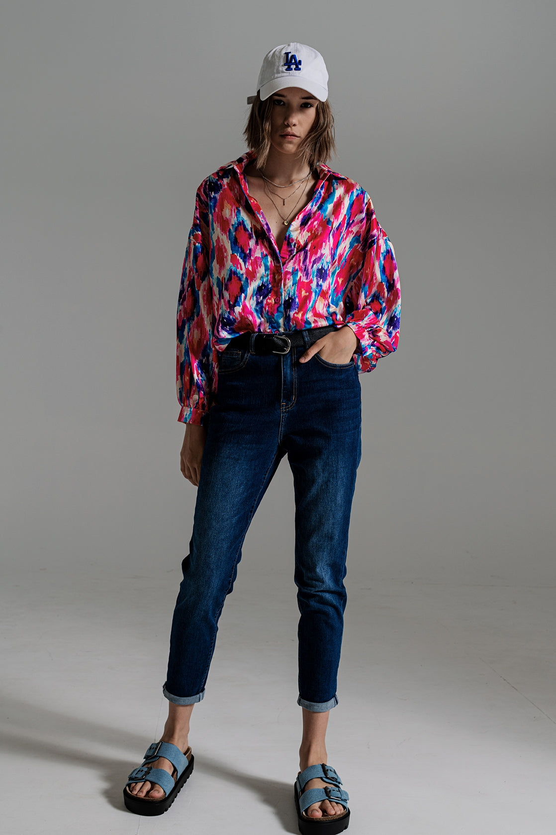 Jeans basic a gamba Regular in lavaggio medio