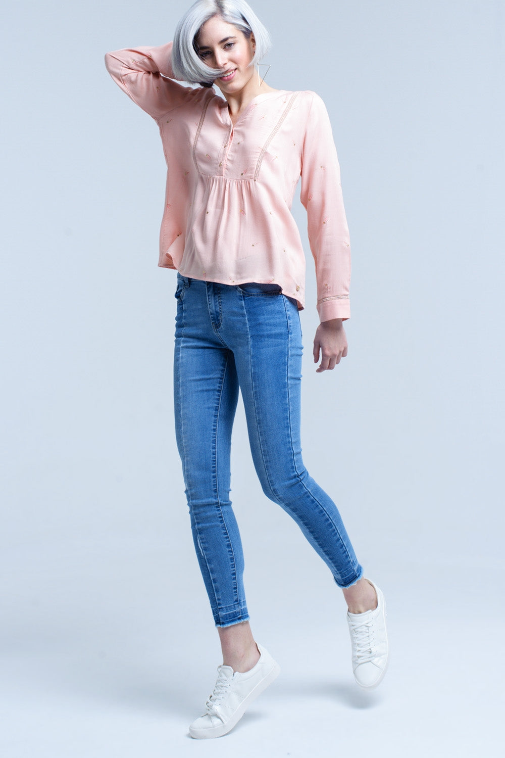 Jeans bicolore denim
