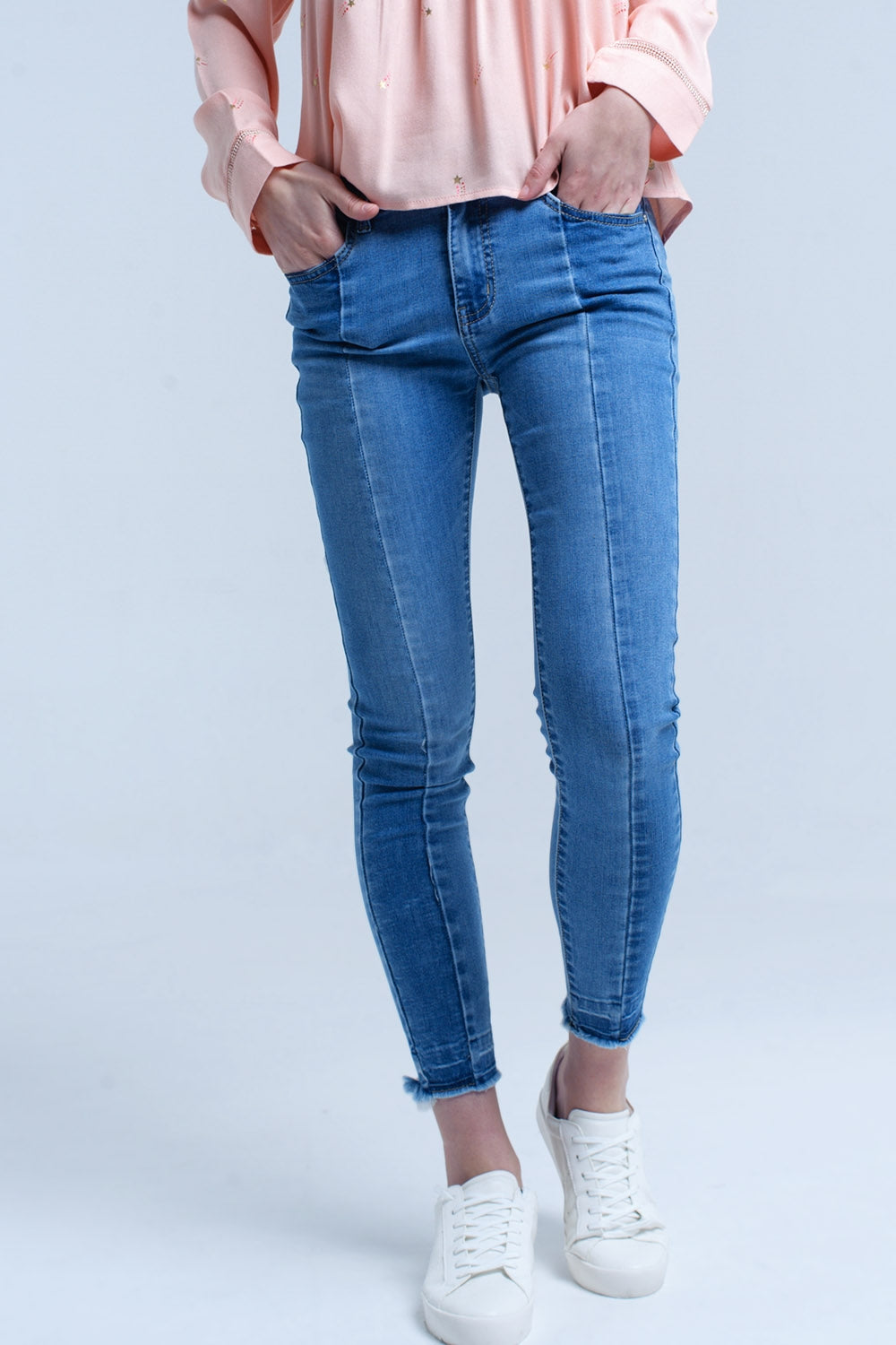 Jeans bicolore denim