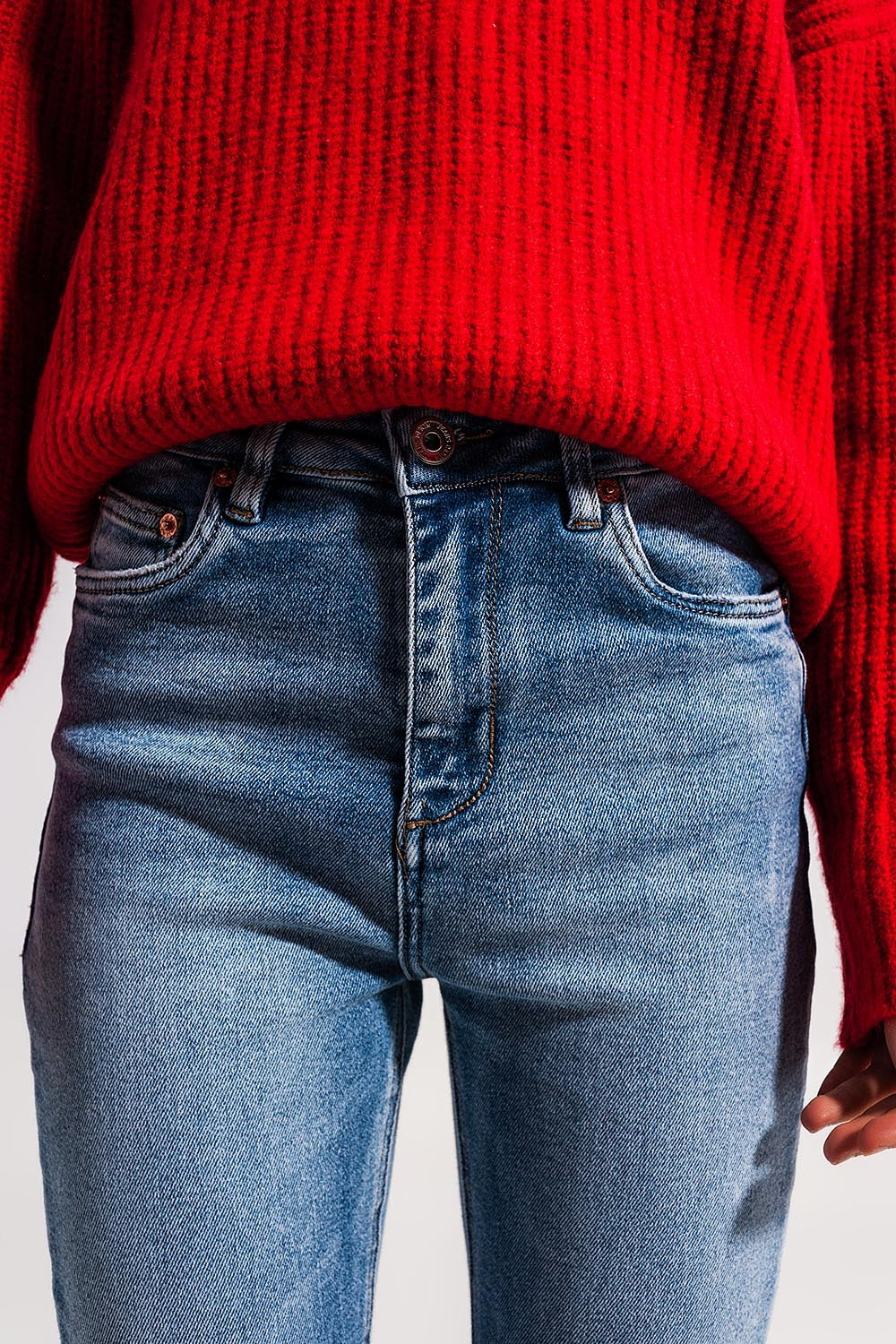Jeans candeggiati push up