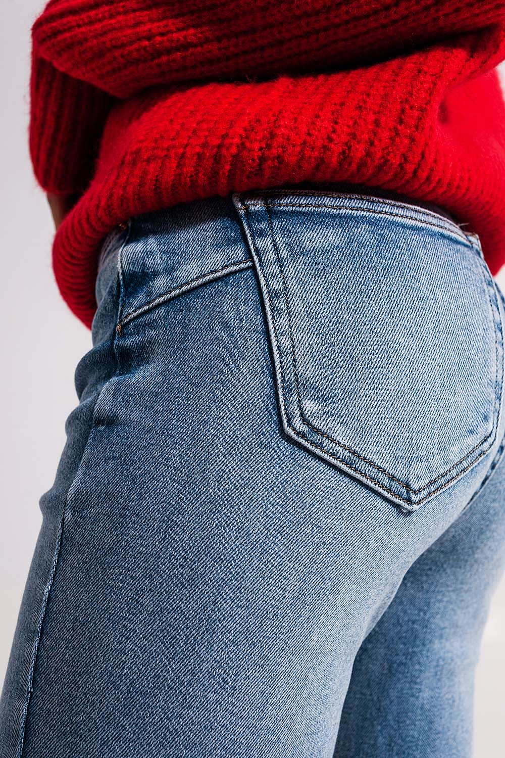 Jeans candeggiati push up