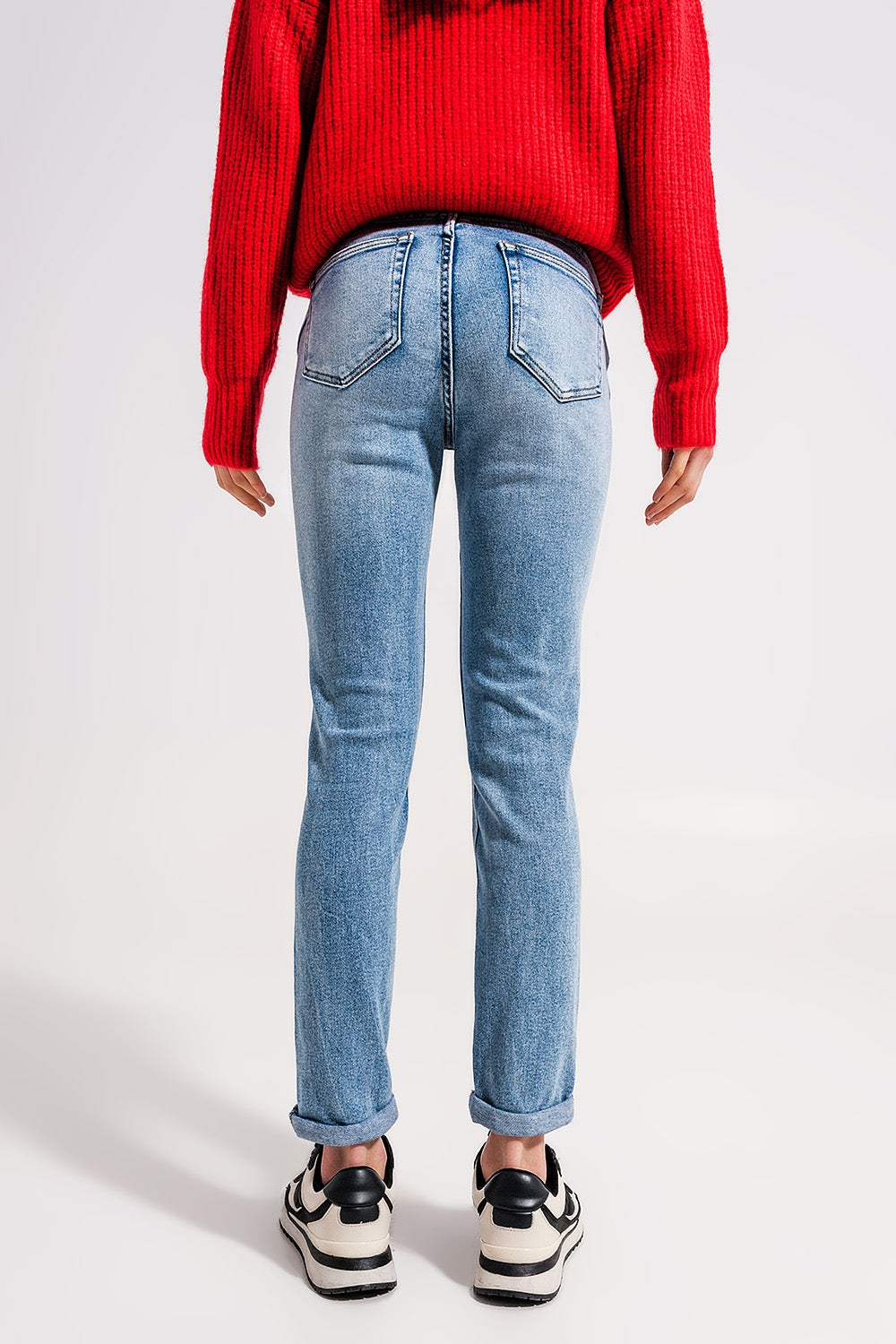 Jeans candeggiati push up