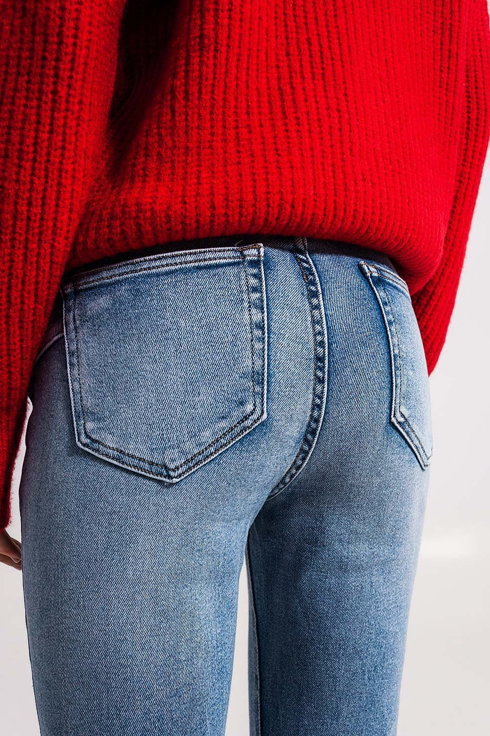 Jeans candeggiati push up