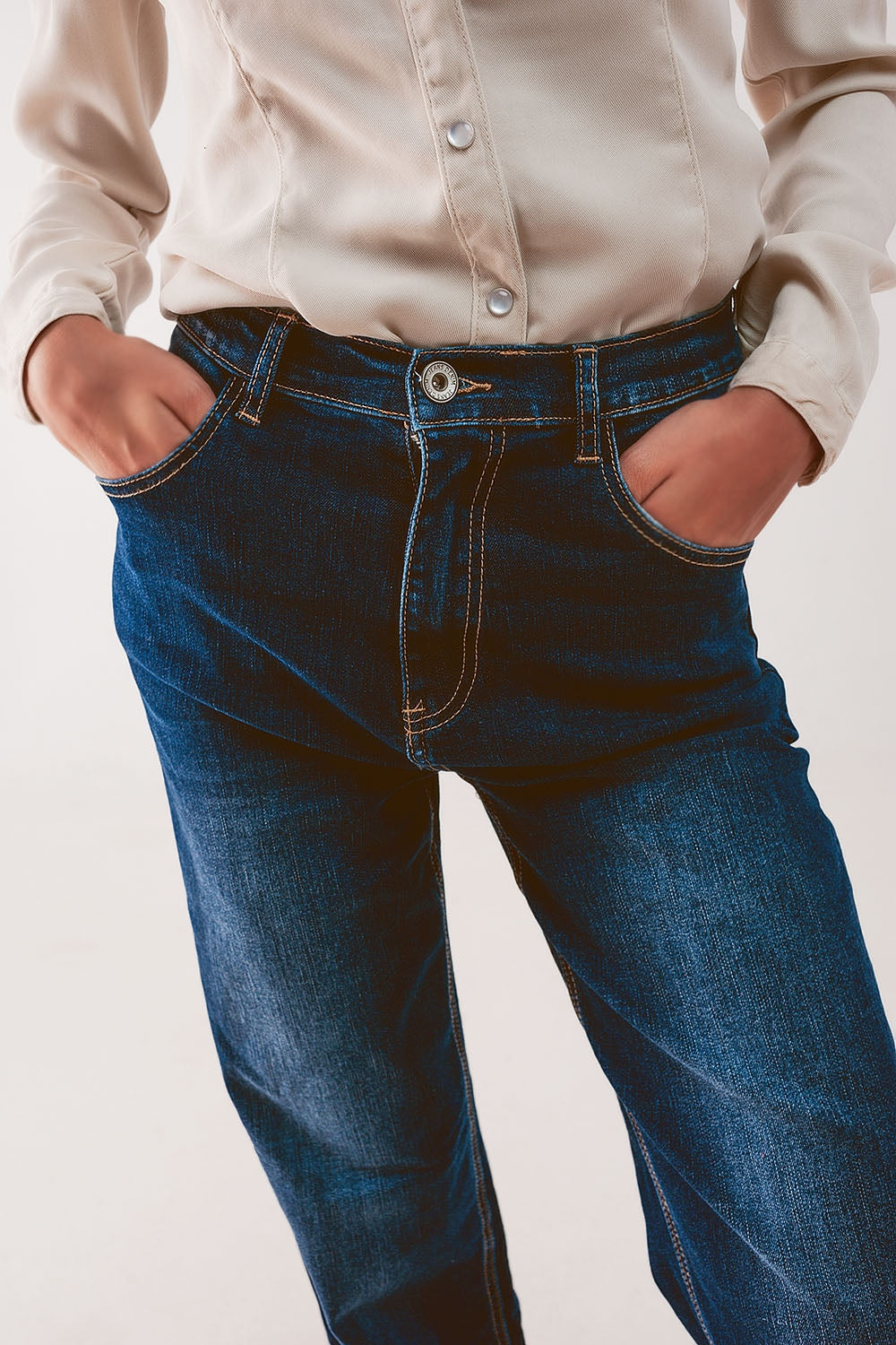 Jeans dritti anni 90 blu