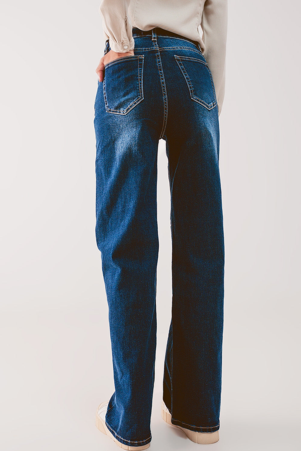 Jeans dritti anni 90 blu
