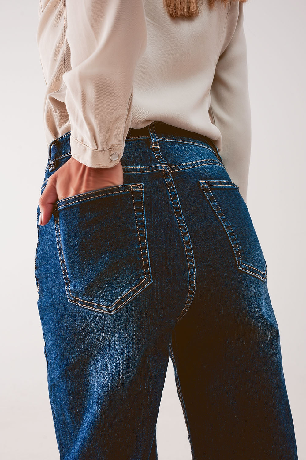 Jeans dritti anni 90 blu