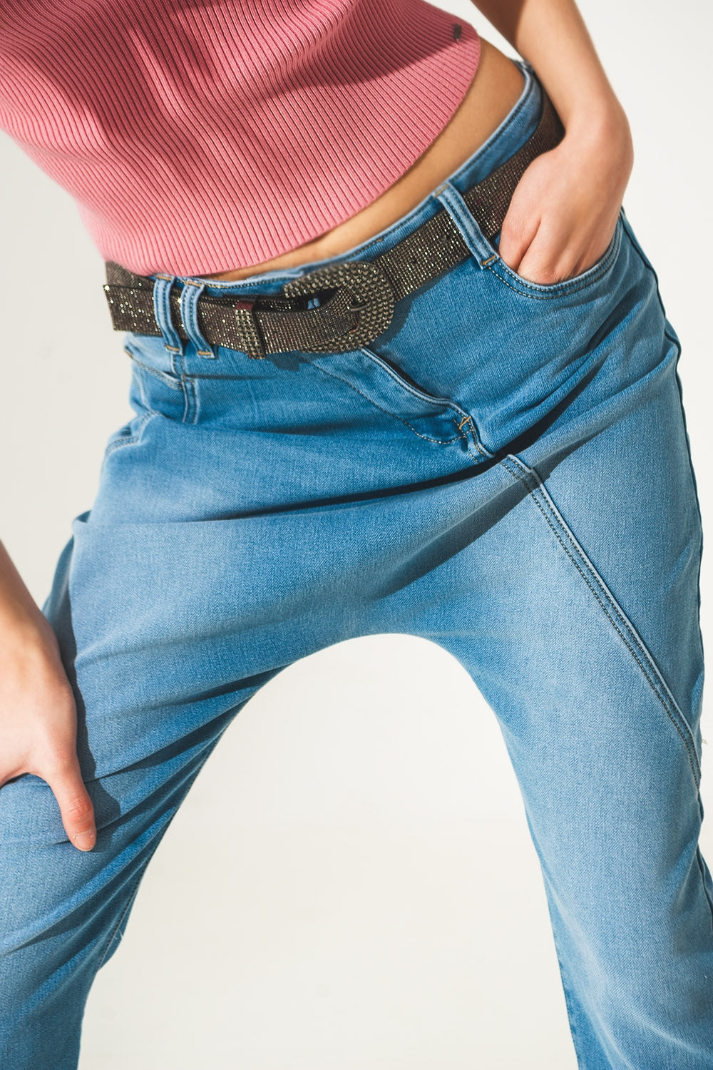 Jeans extra larghi anni 90 lavaggio vintage