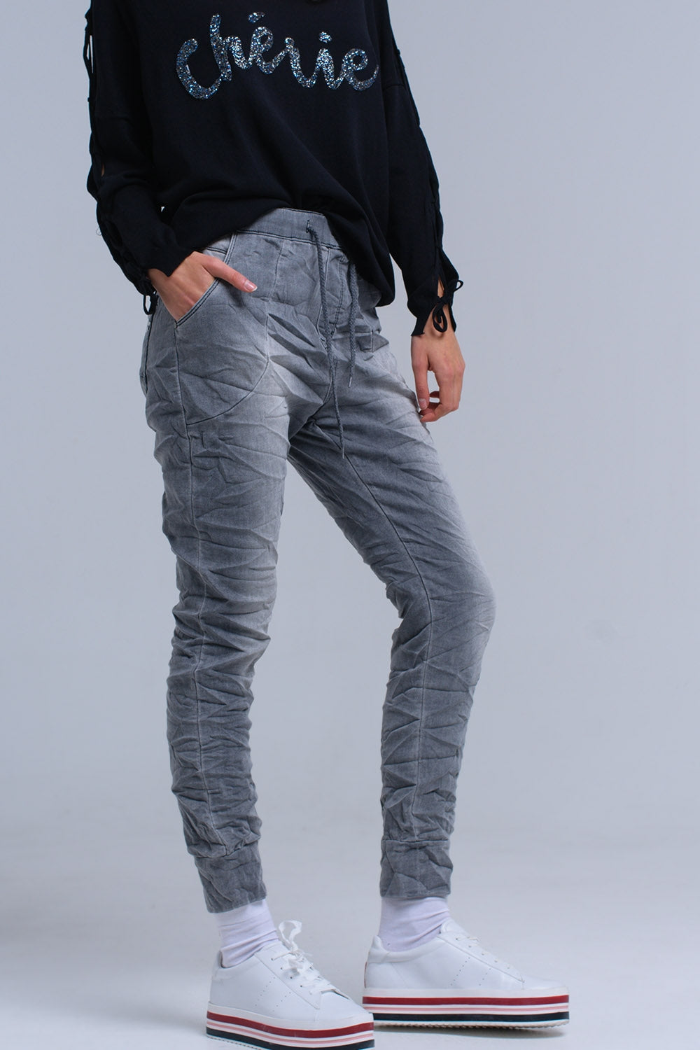 Jeans jogger grigi