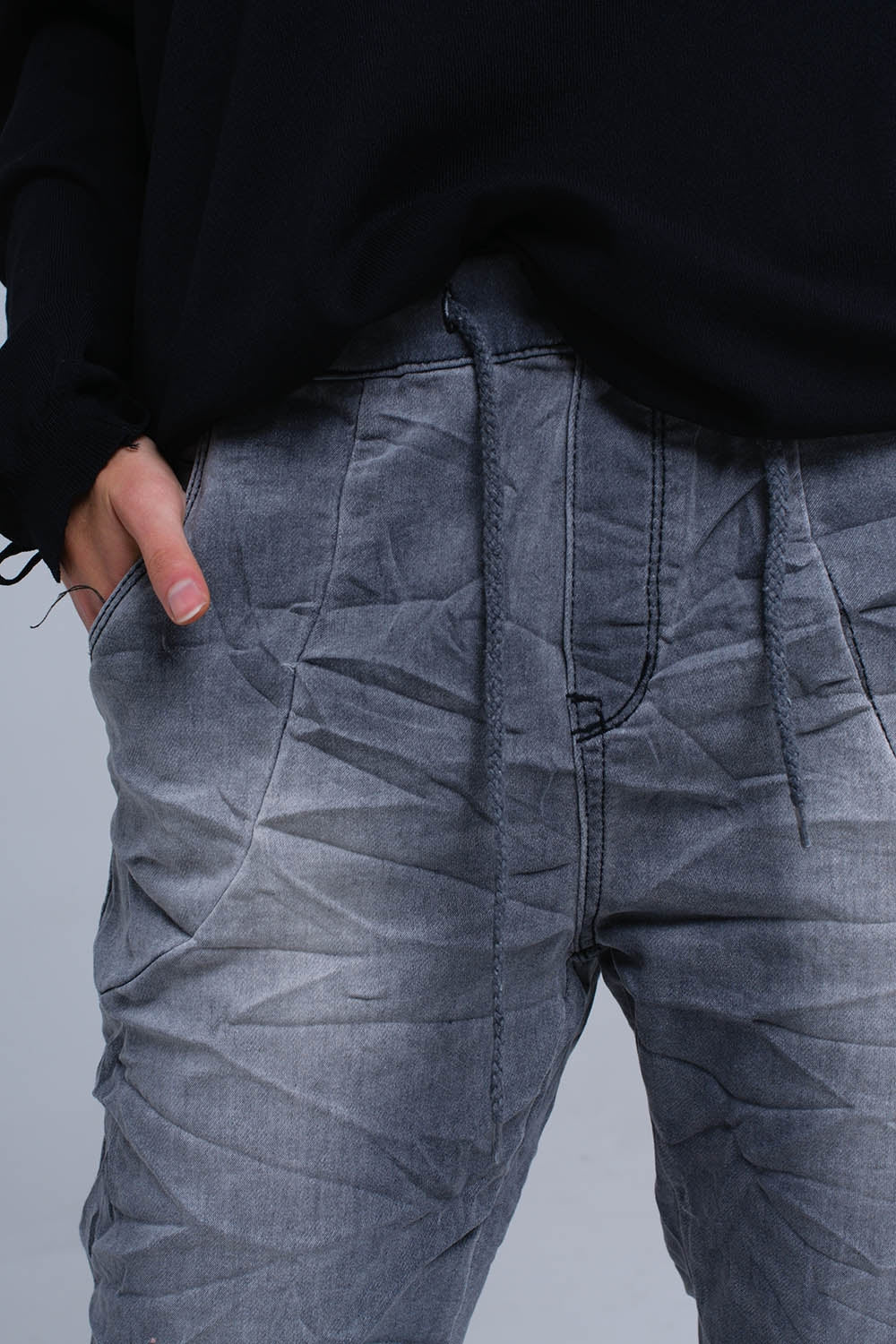 Jeans jogger grigi