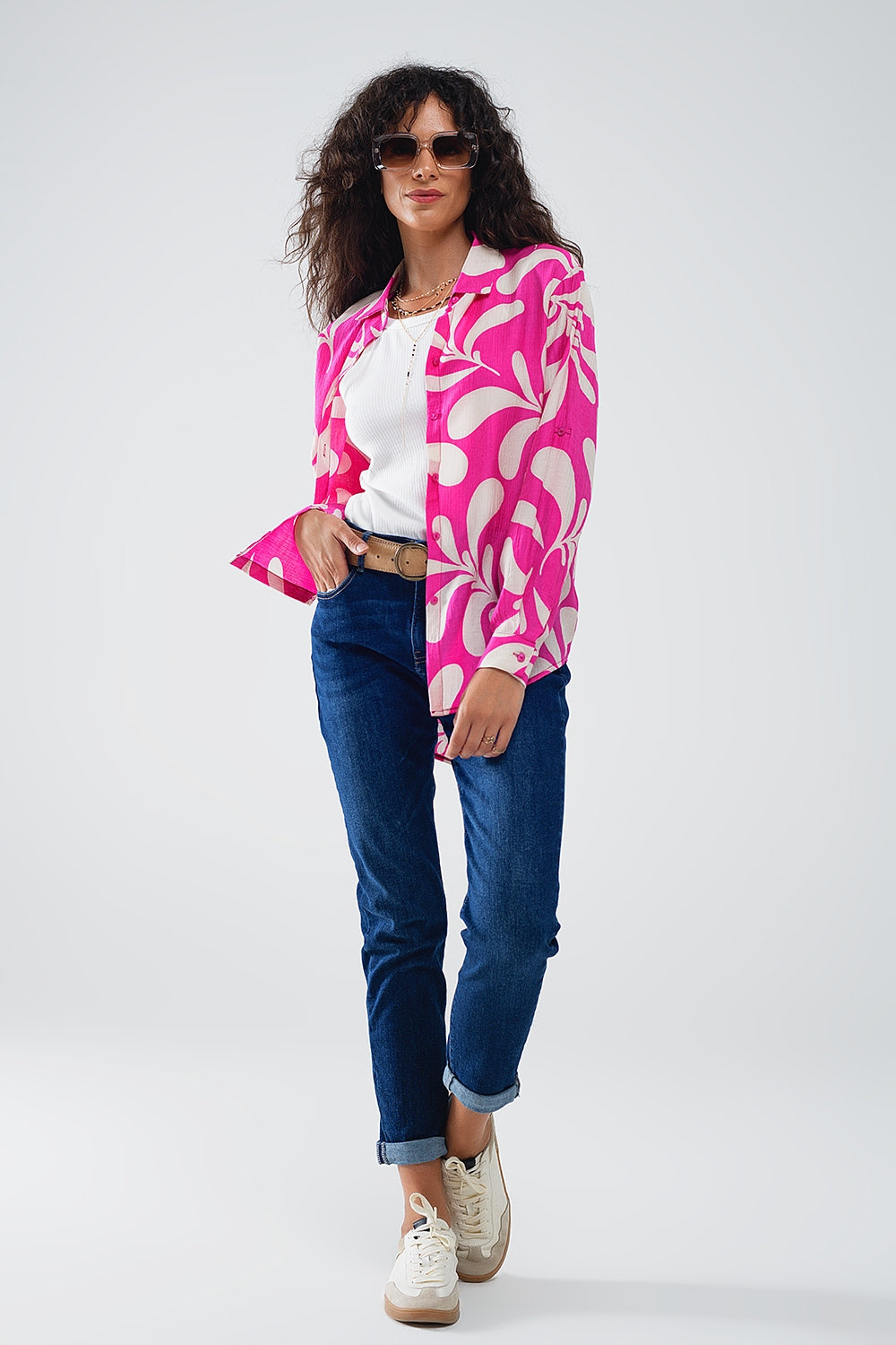 Jeans skinny a vita media con lavaggio scuro