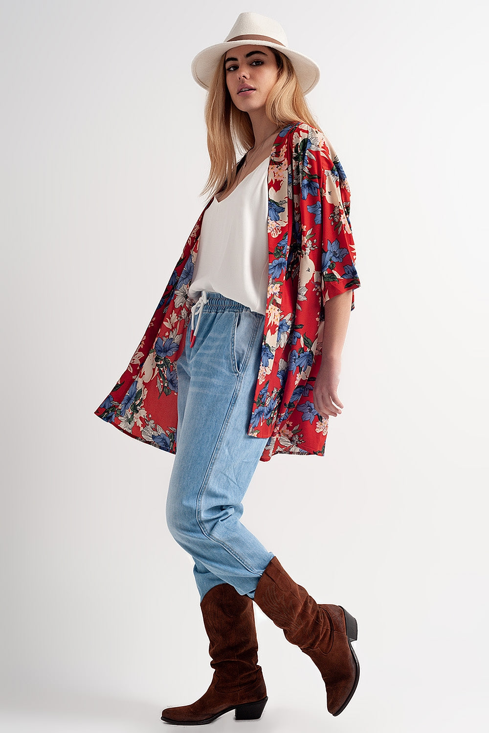 Jeans stile joggers leggeri lavaggio medio
