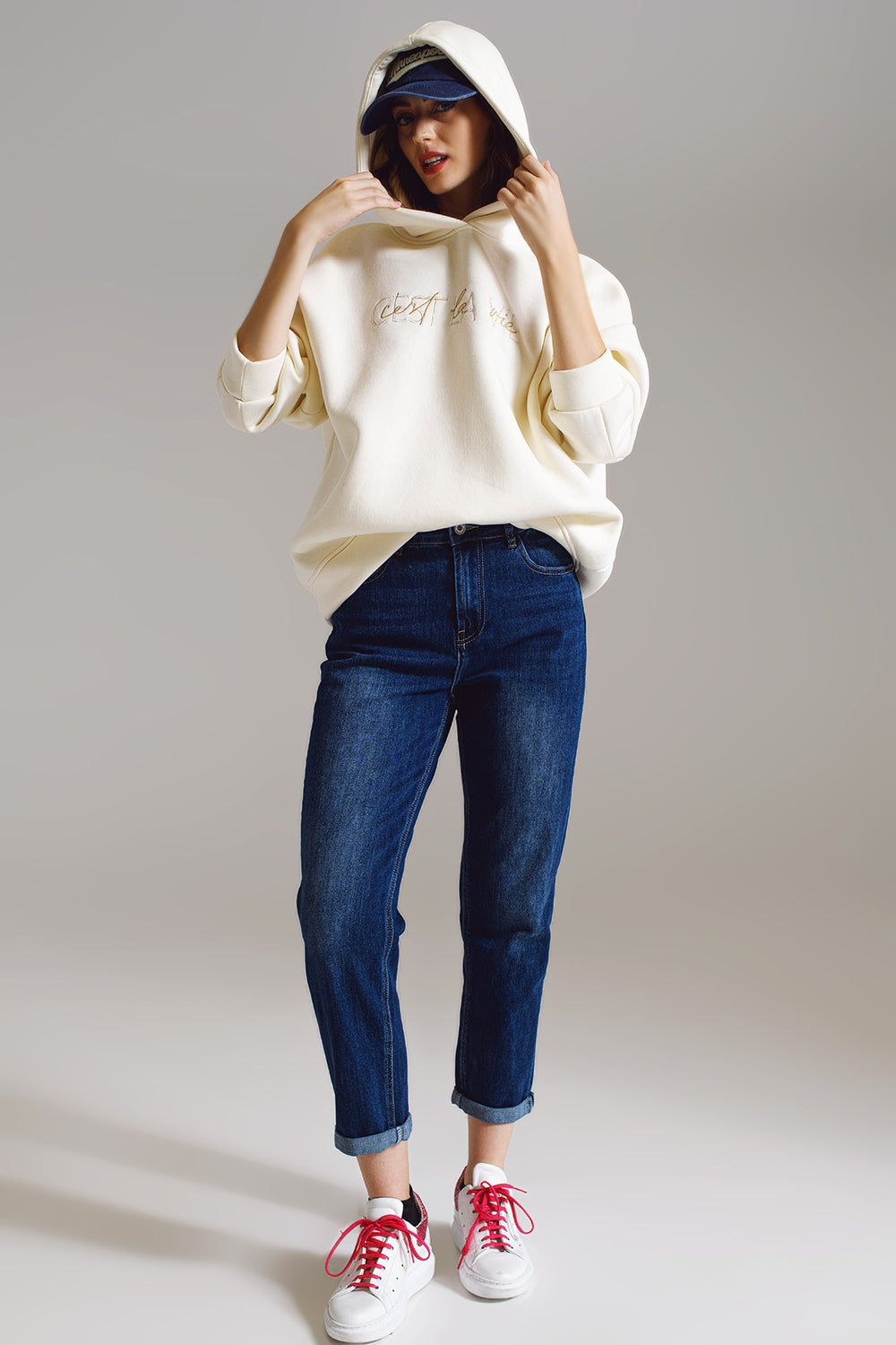 Jeans Straight basic in lavaggio scuro
