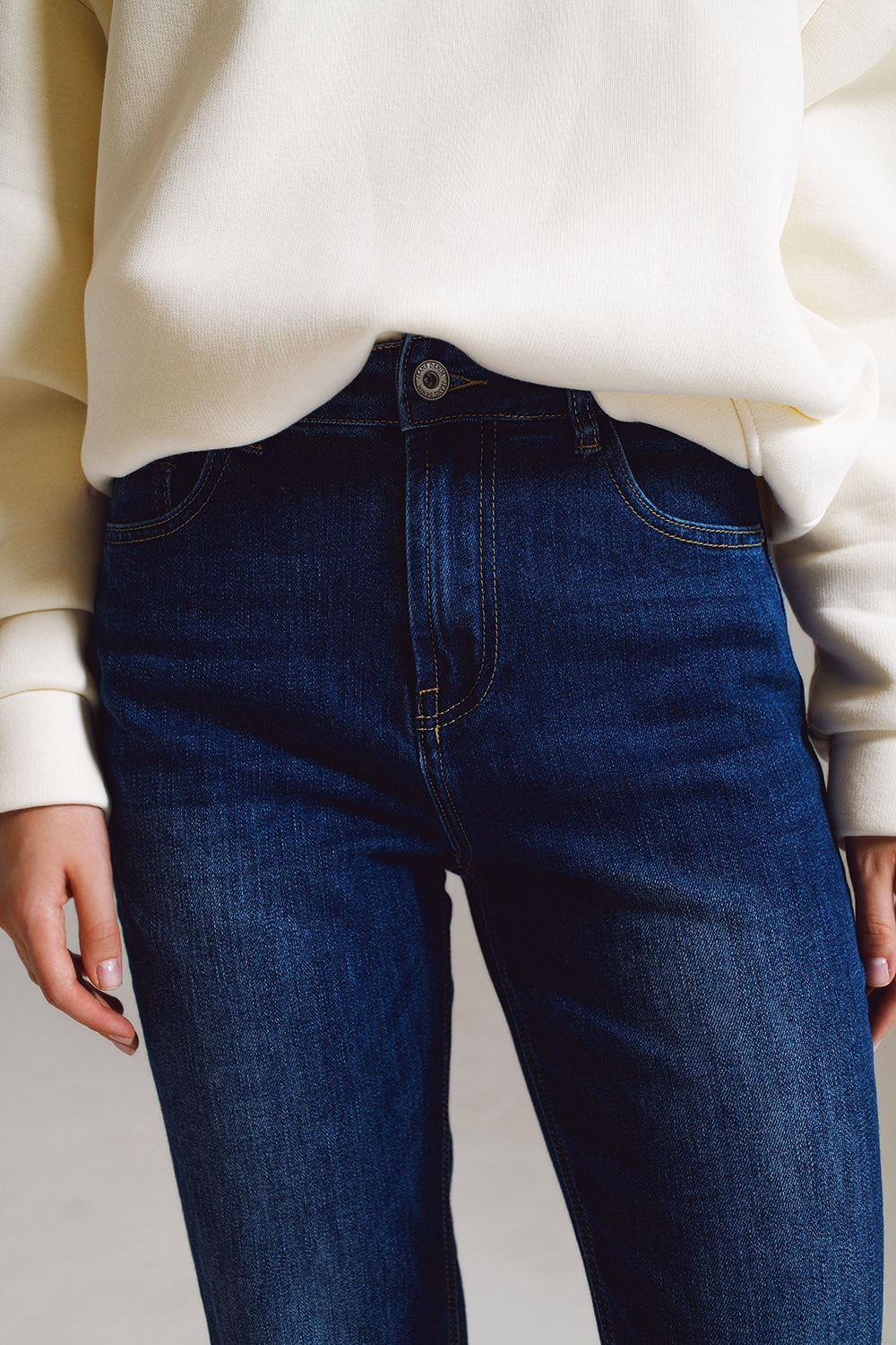 Jeans Straight basic in lavaggio scuro