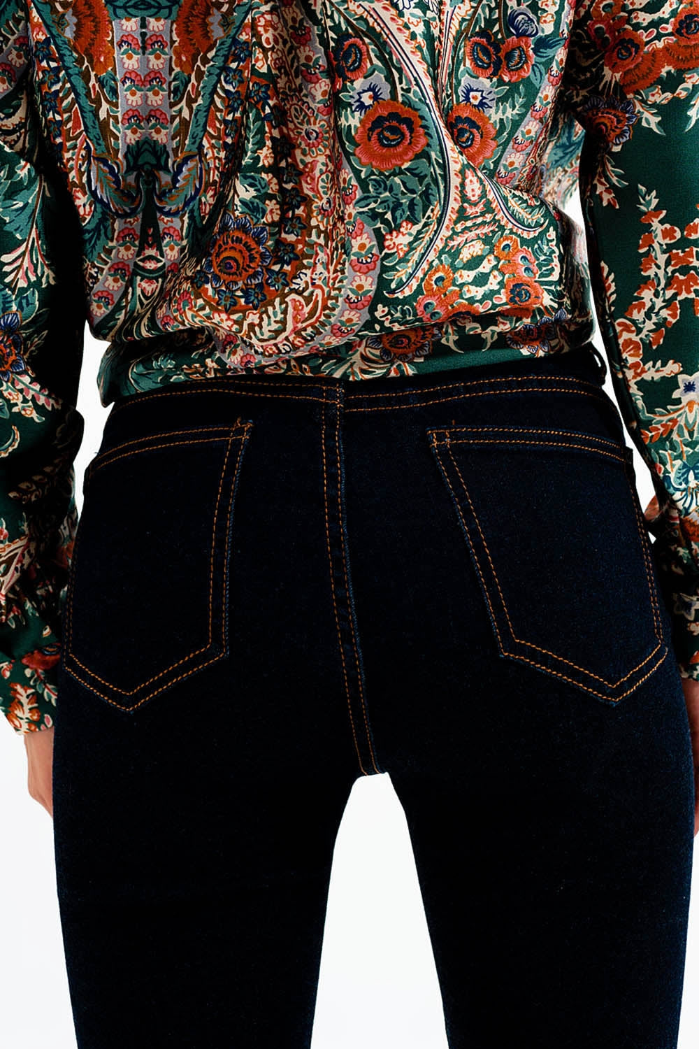 Jeans super skinny lavaggio blu scuro