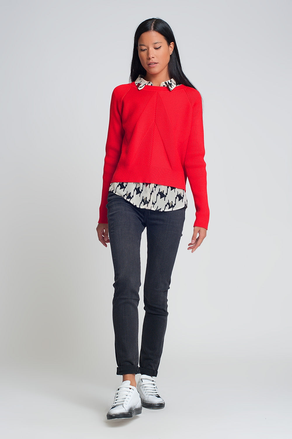 Jeans vita alta skinny neri