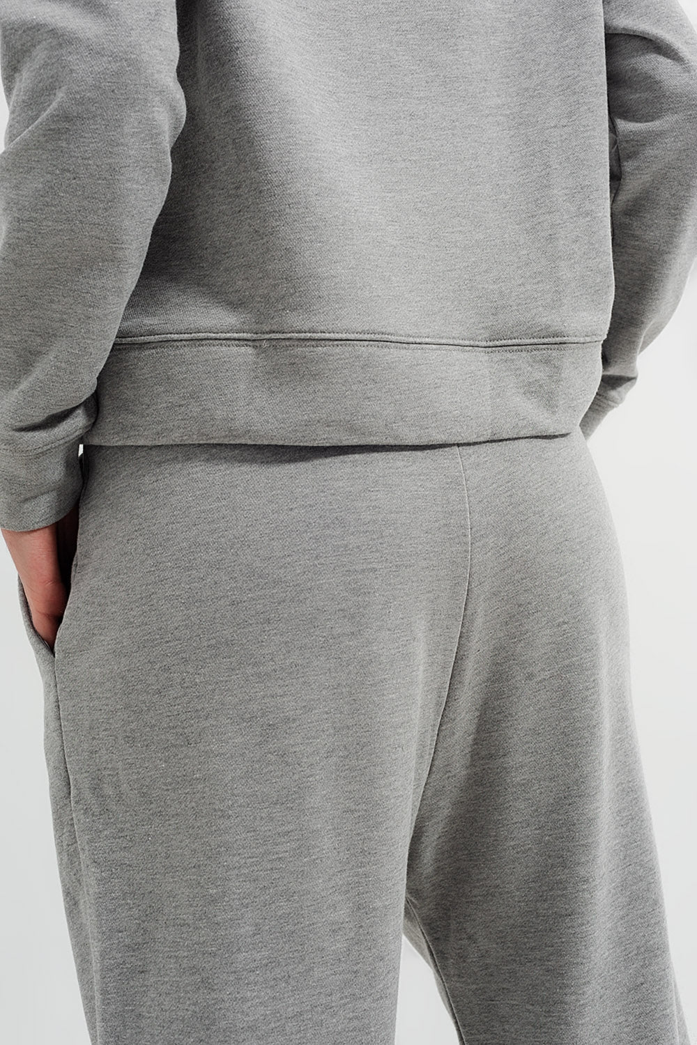 Joggers in grigio chiaro mélange