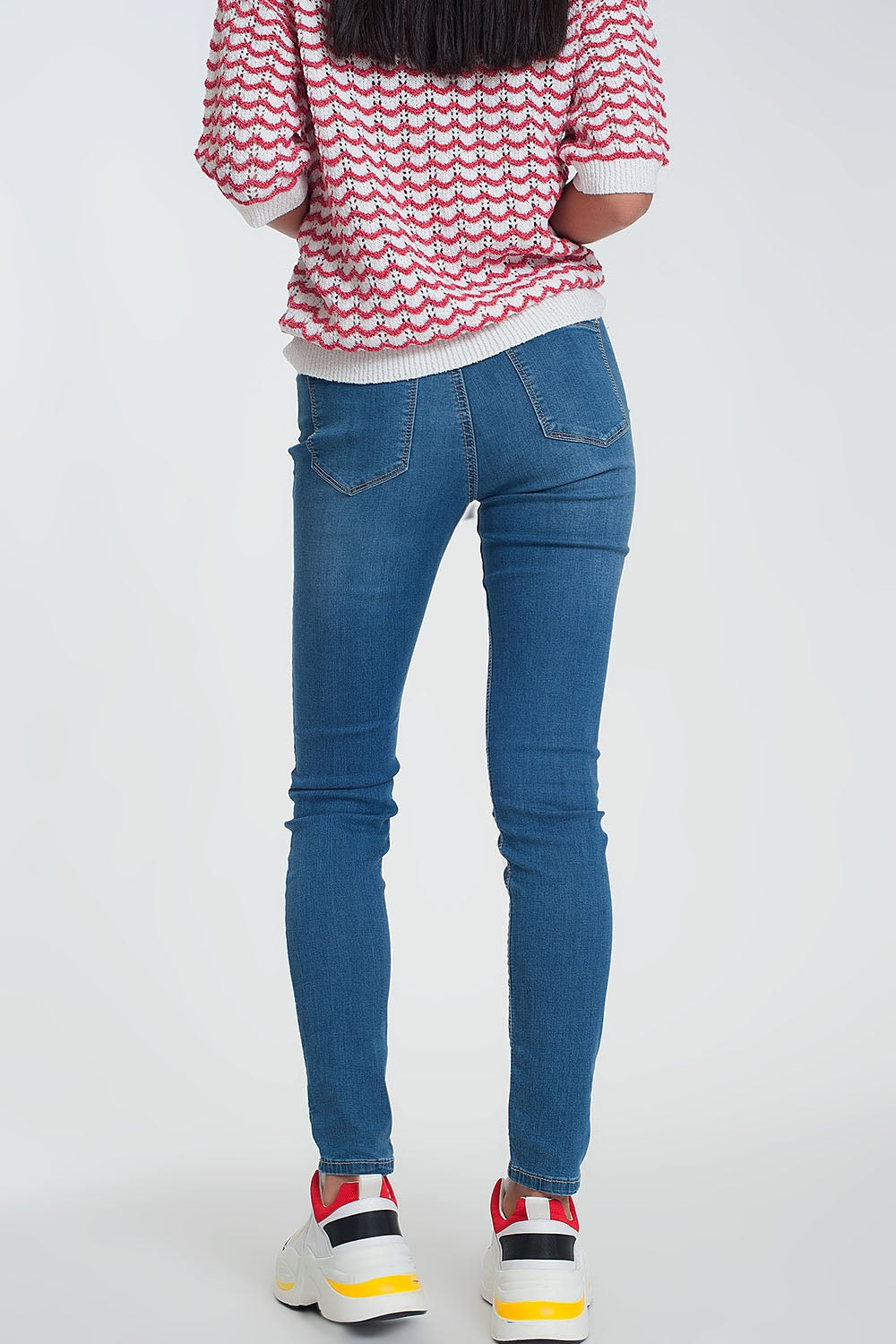 Leggings effetto jeans lavaggio scuro