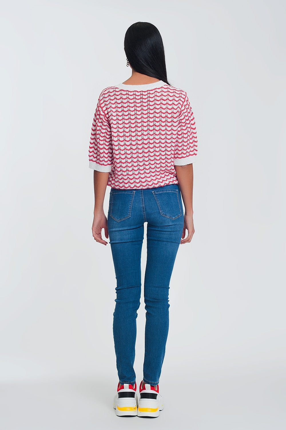 Leggings effetto jeans lavaggio scuro