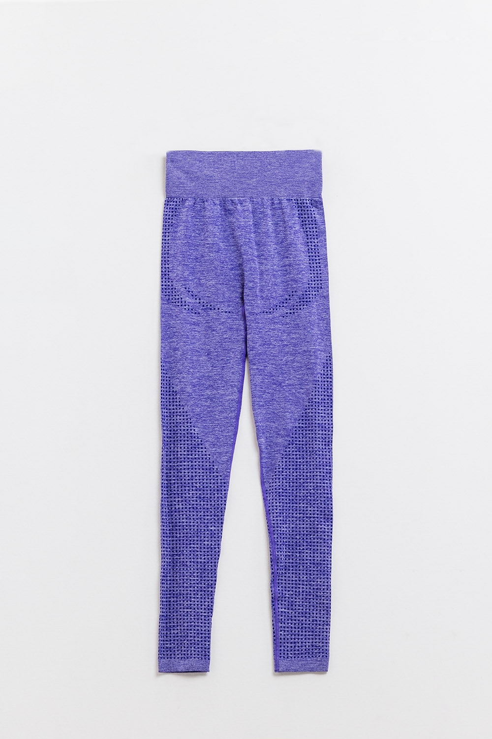Q2 Leggings viola senza cuciture