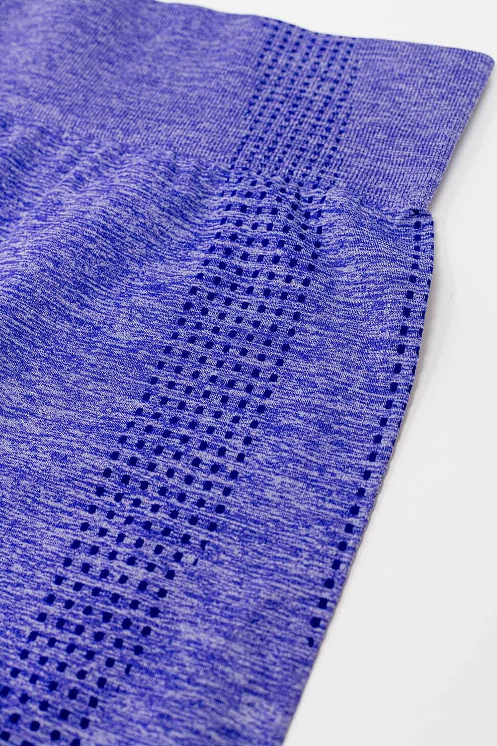 Leggings viola senza cuciture