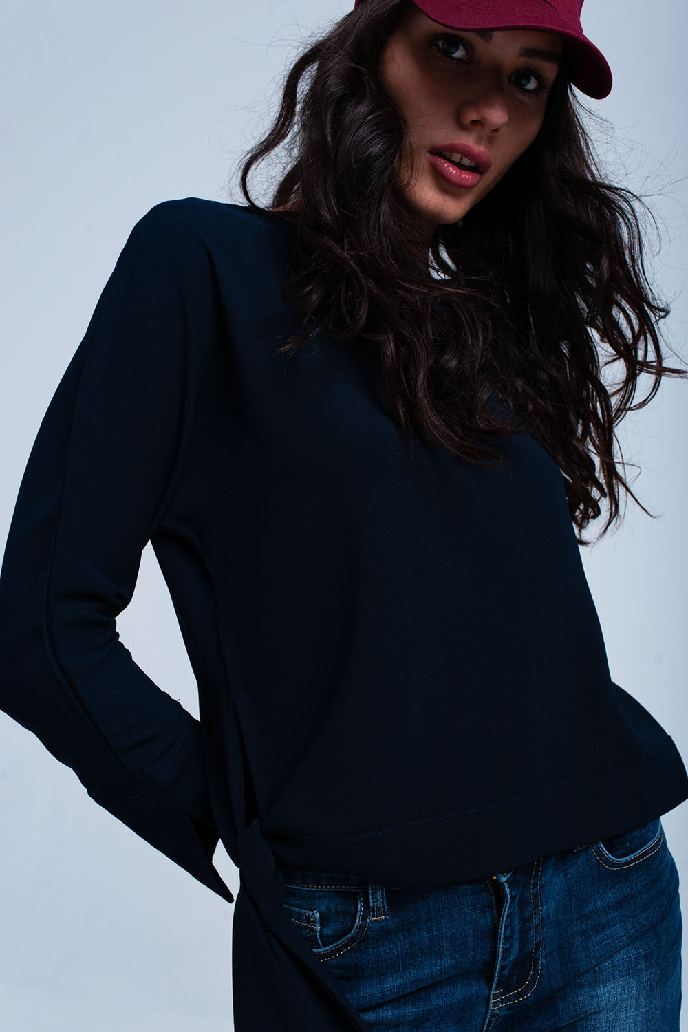 Maglia a nodo navy