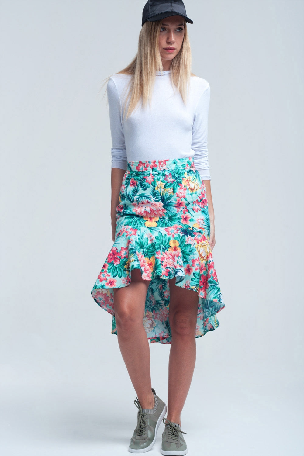 Maglia bianca con maniche lunghe