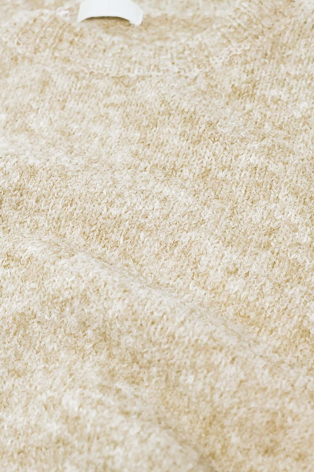 maglione a maglia morbida standard fit in beige