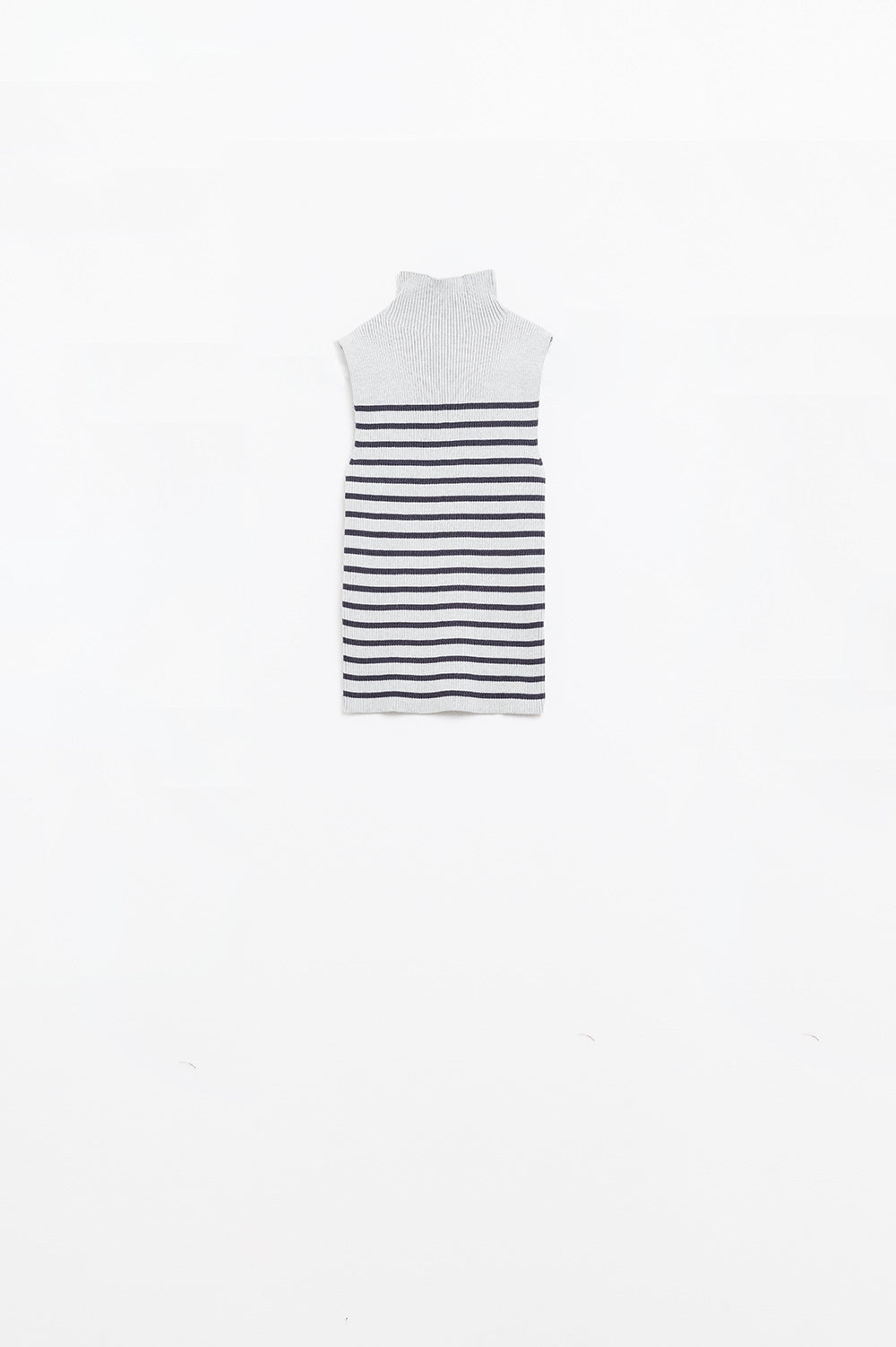 Q2 Maglione a righe Turtle In grigio chiaro
