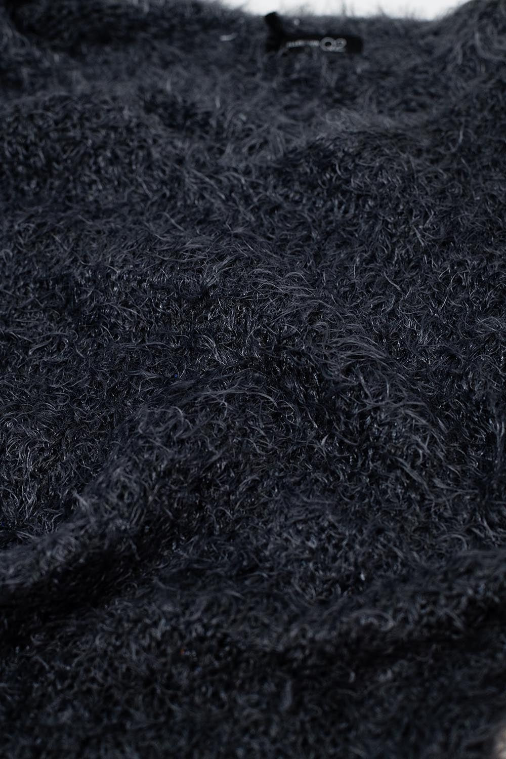 Maglione di pelliccia extra morbido in nero
