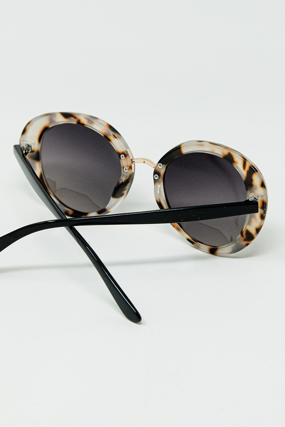 Occhiali da sole ovali beige Sunset Spot