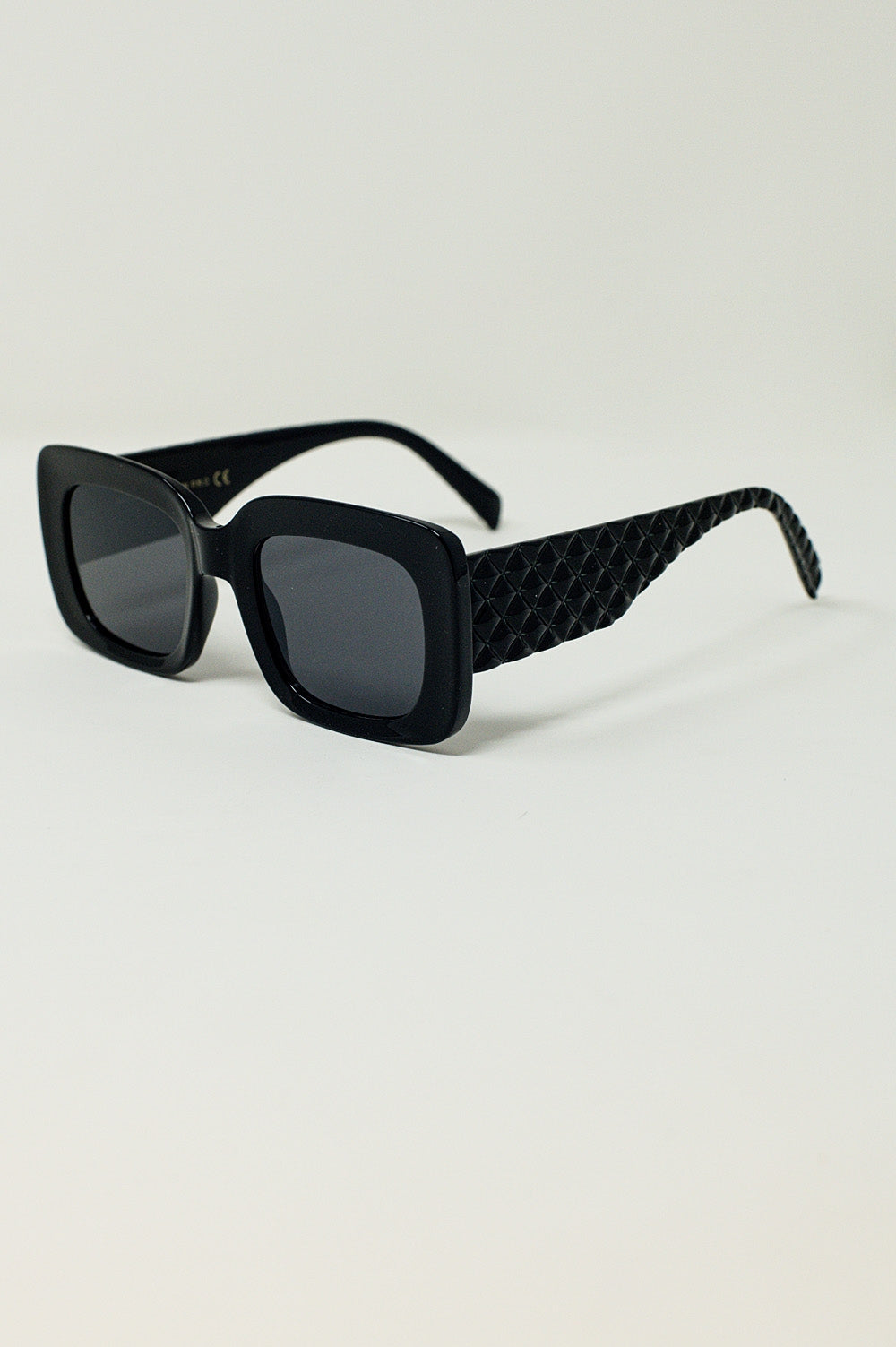 Occhiali da sole ovali oversize con dettaglio laterale in nero