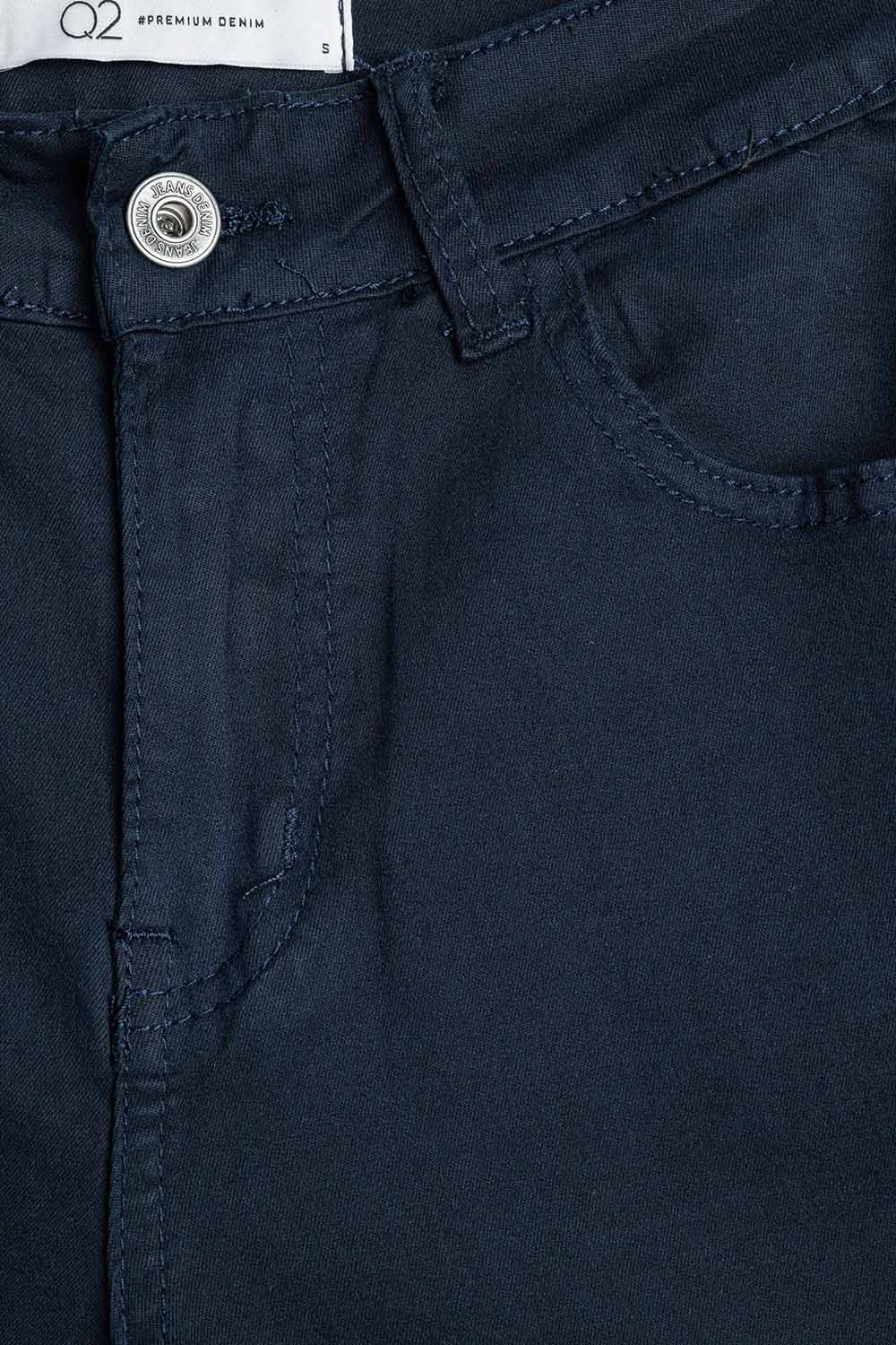 Pantaloni blu scuro a gamba larga
