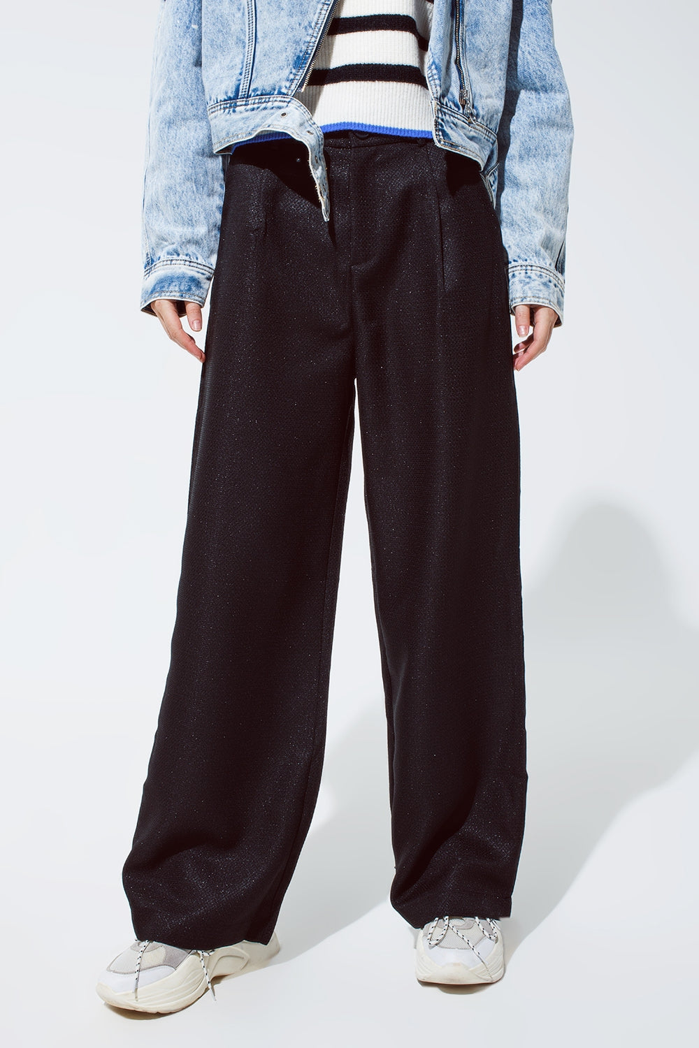 Pantaloni oversize neri