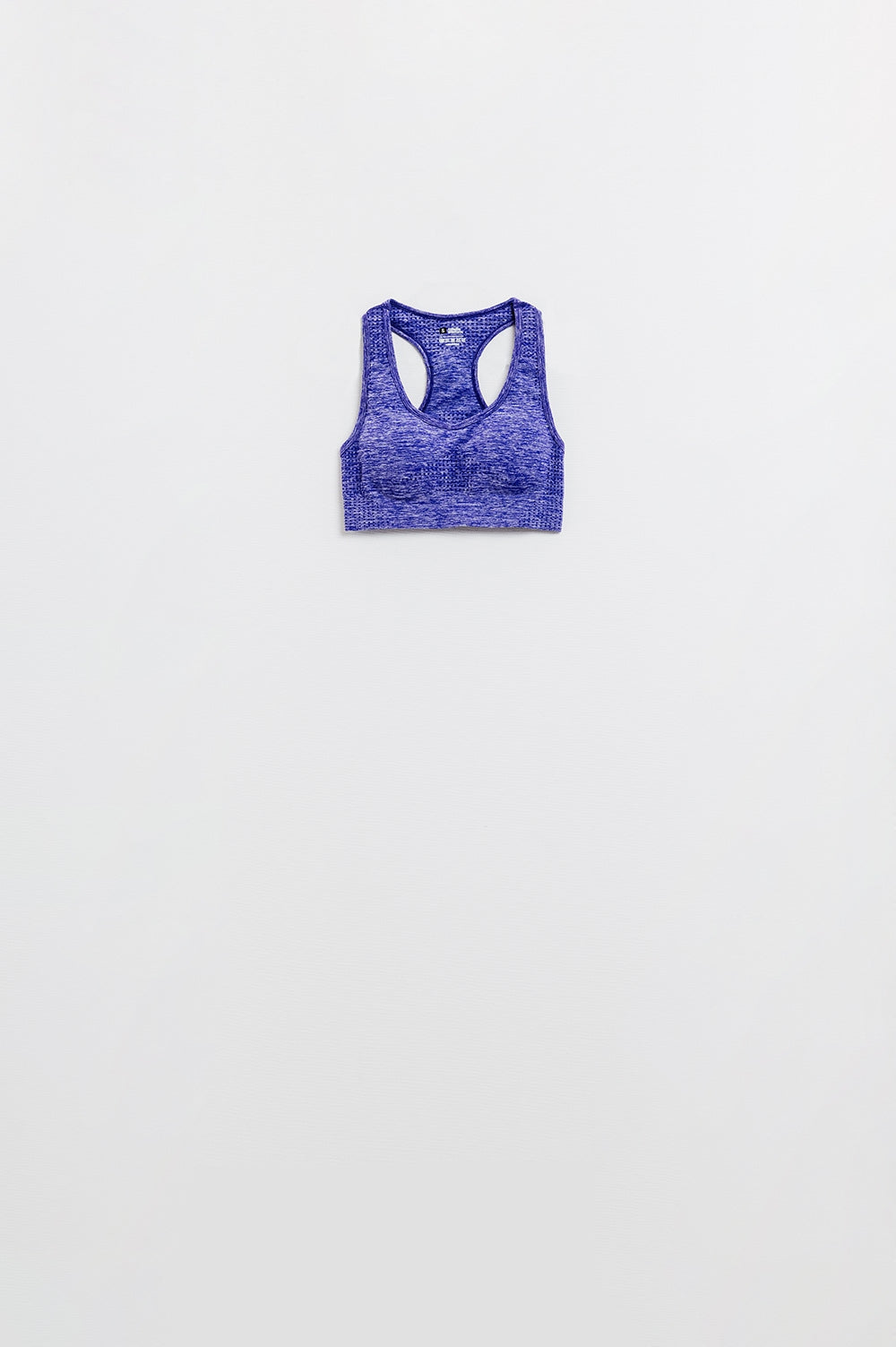 Q2 Reggiseno sportivo senza cuciture Purple Marl