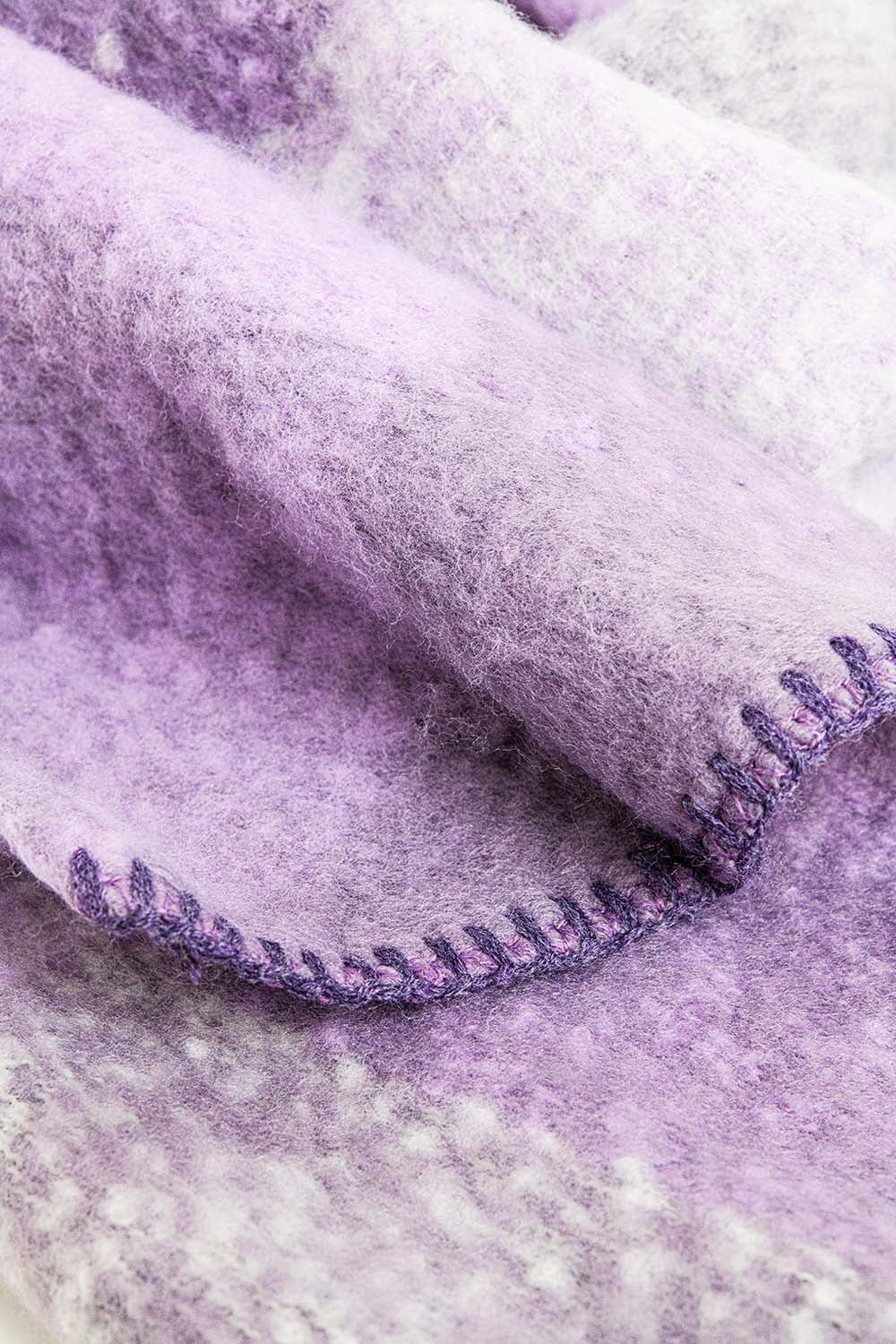 Sciarpa in beige e viola