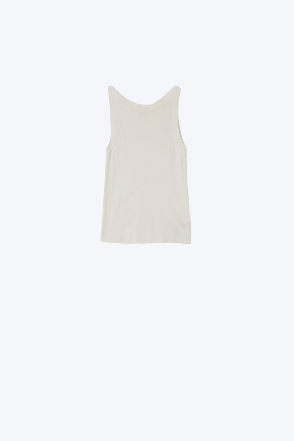 Q2 Top a coste comfy con scollo a barca in bianco