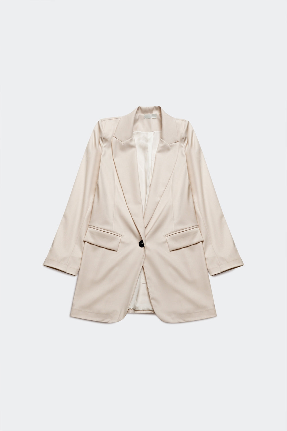 Q2 Blazer oversize da nonno in crema
