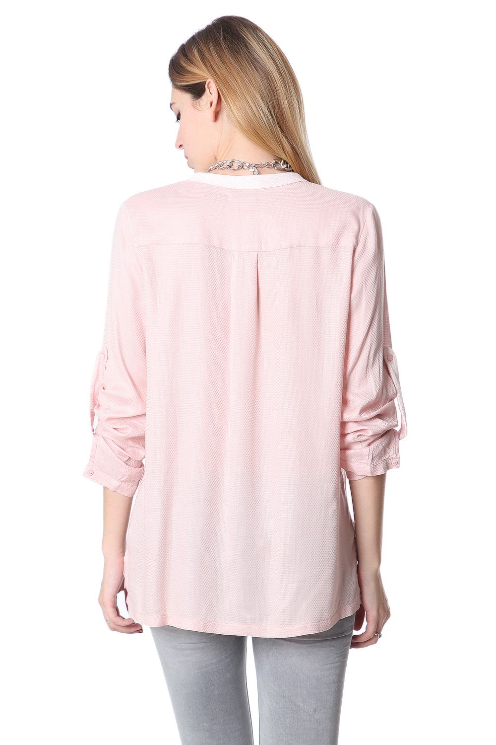 Bluse fluida rosa