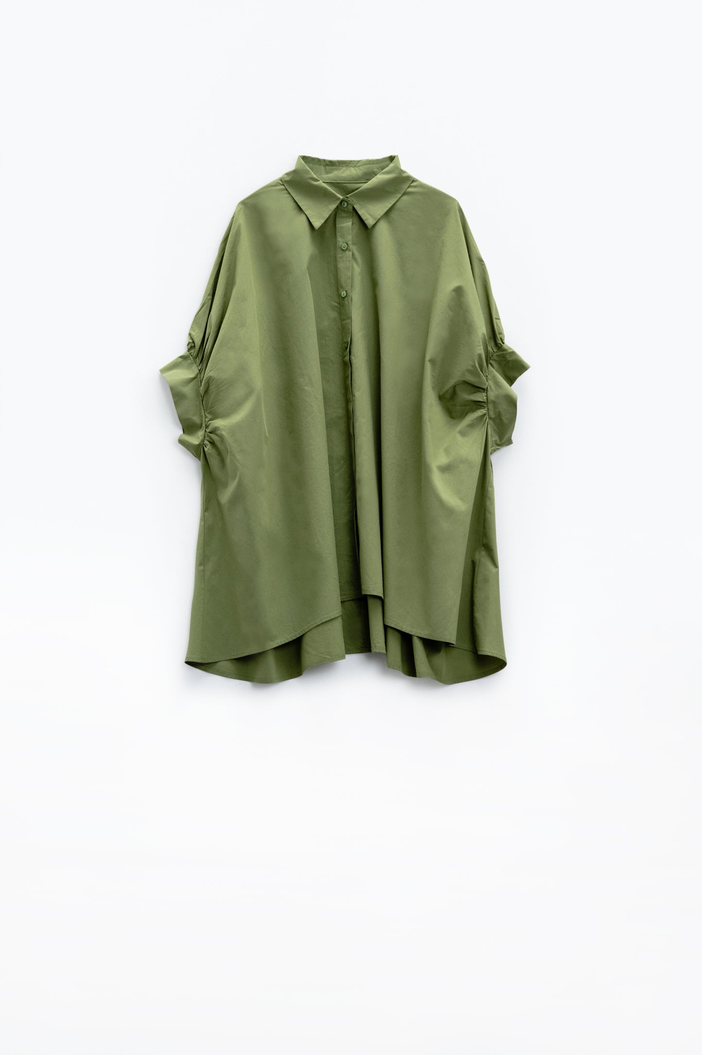 Camicetta oversize verde a maniche corte