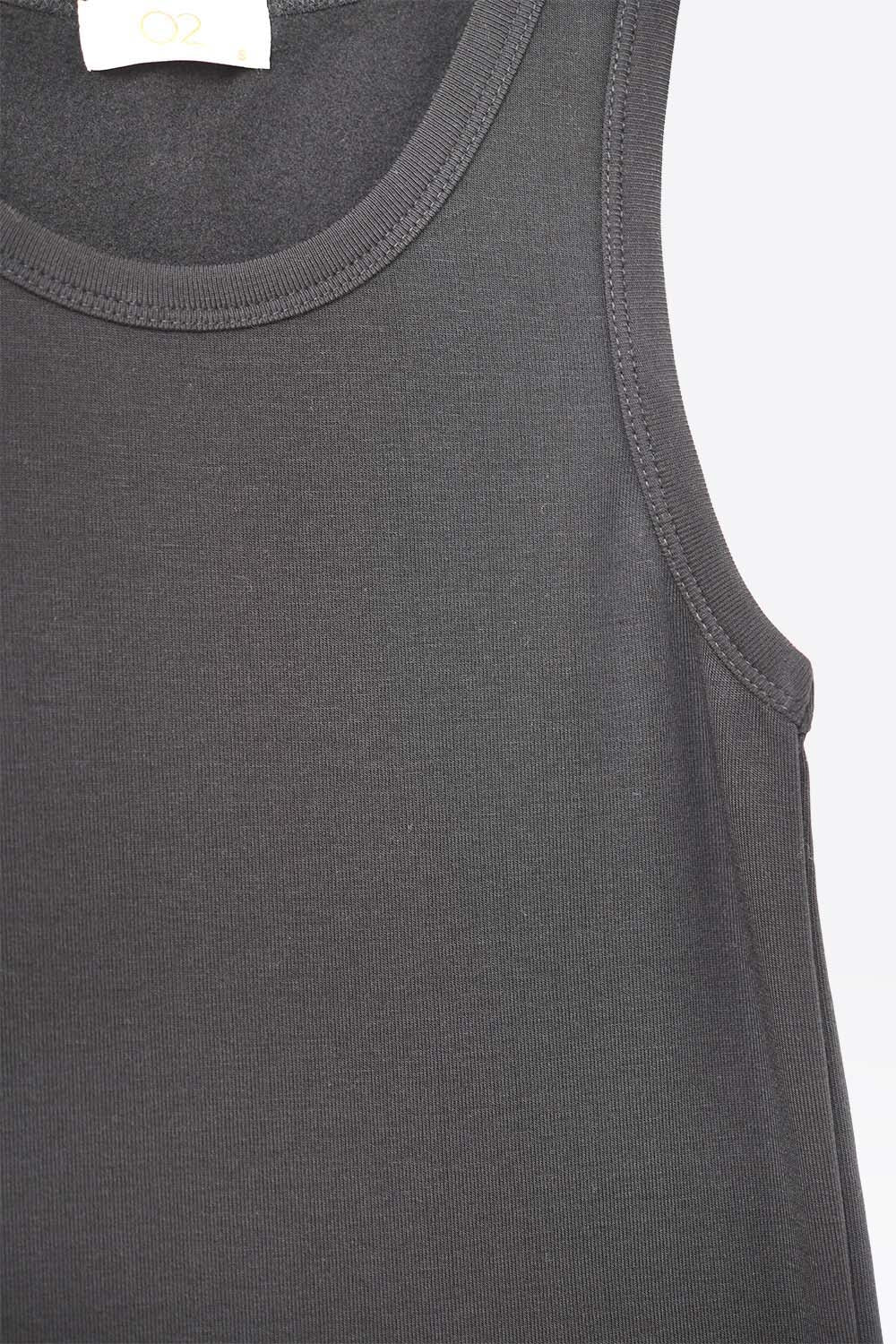 Canotta Basic in maglia super morbida di colore nero