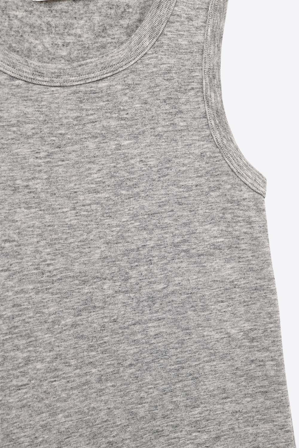 Canotta basic in maglia super soft in grigio