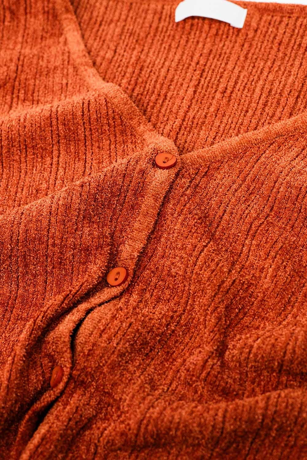 Cardigan strutturato in arancione